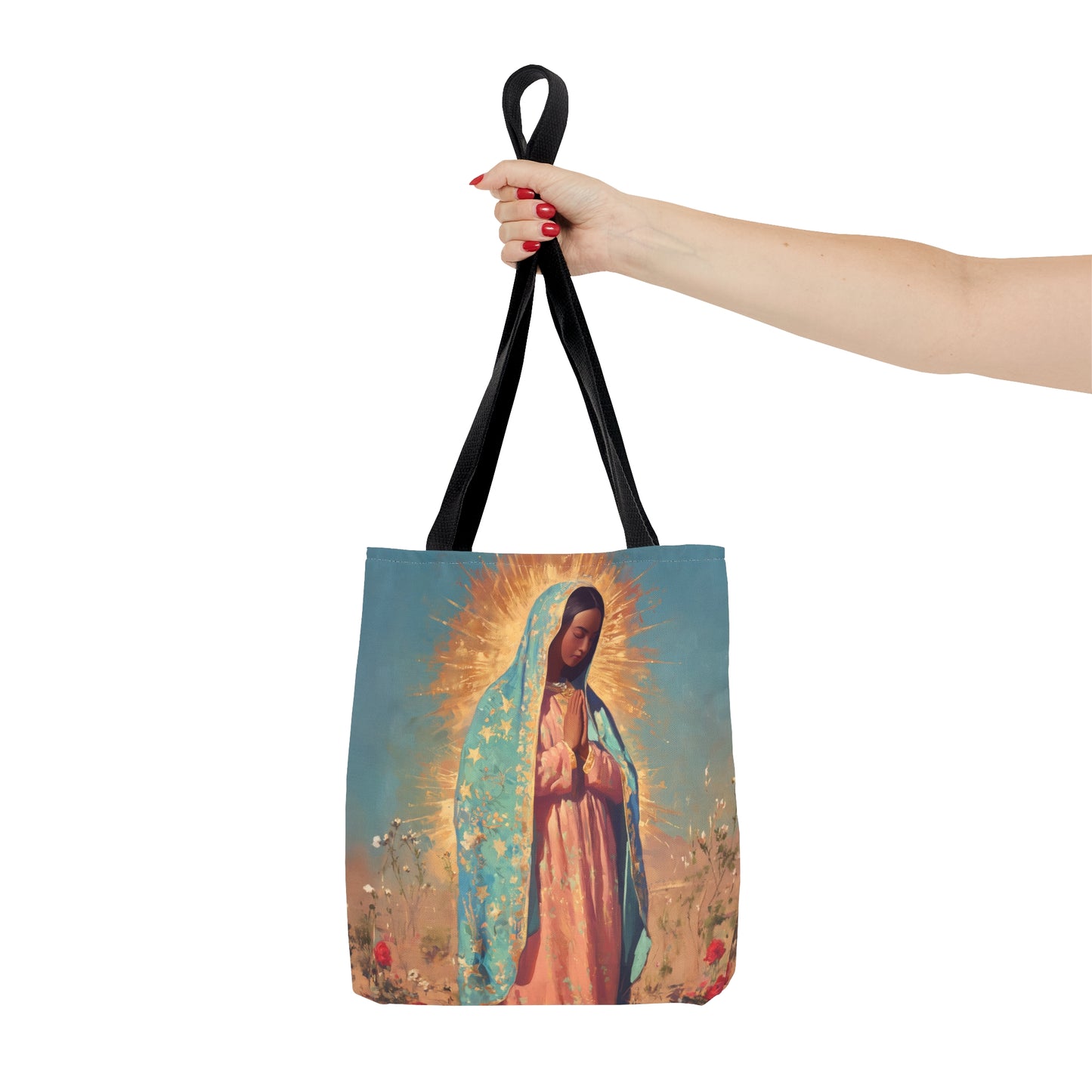 Our Lady of Guadalupe - Tote Bag - Large Medium Small Faith Art Bag - Catholic Faith Purse