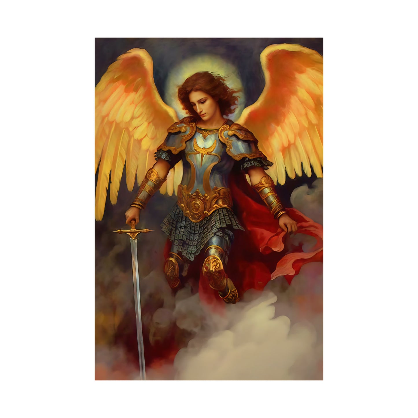 Saint Michael the Archangel - Sanctified Souls Print - Multiple Sizes - Premium Matte Vertical Posters