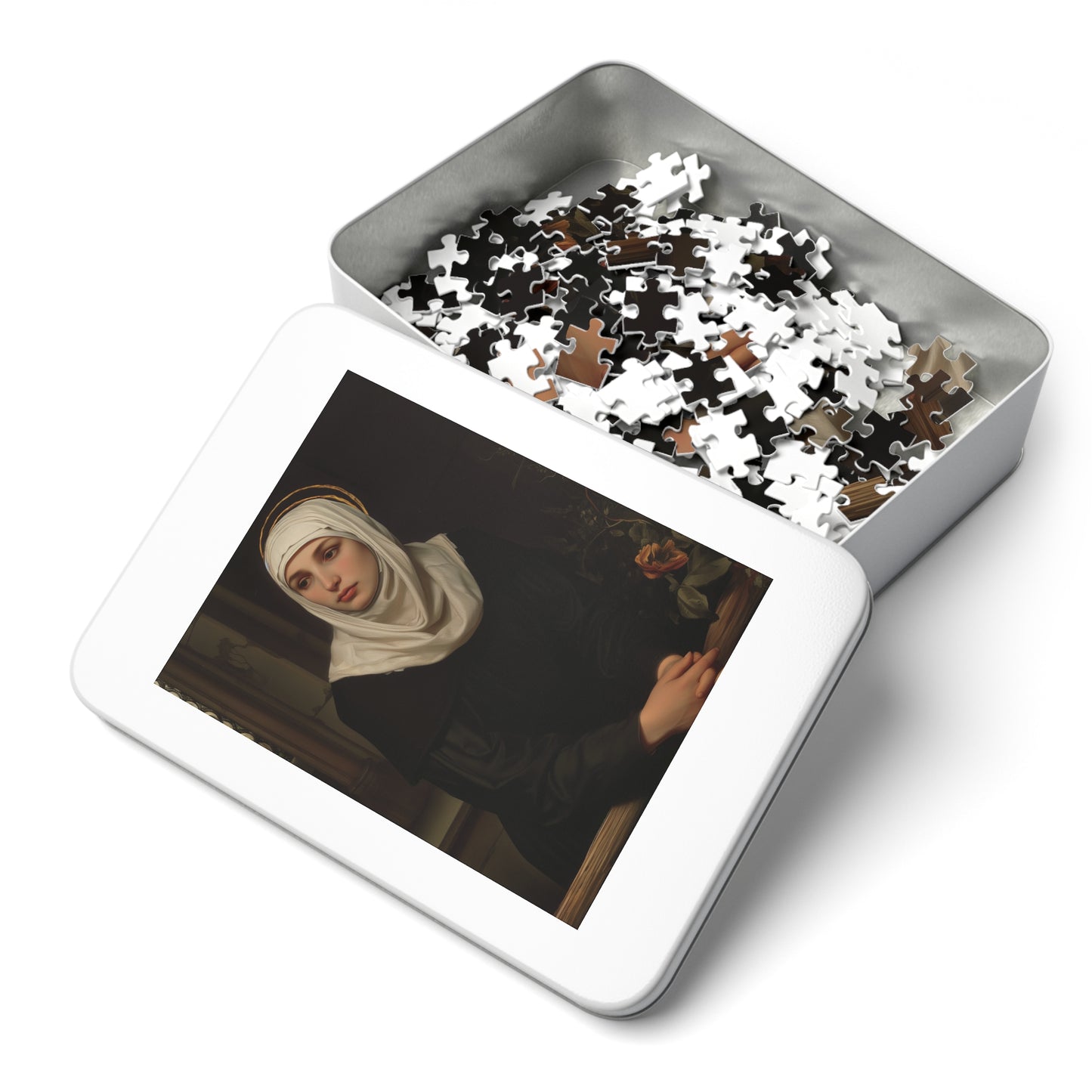 Saint Angela Merici - Puzzle and Keepsake Tin - Religious Jigsaw Puzzle (30, 110, 252, 500,1000-Piece)