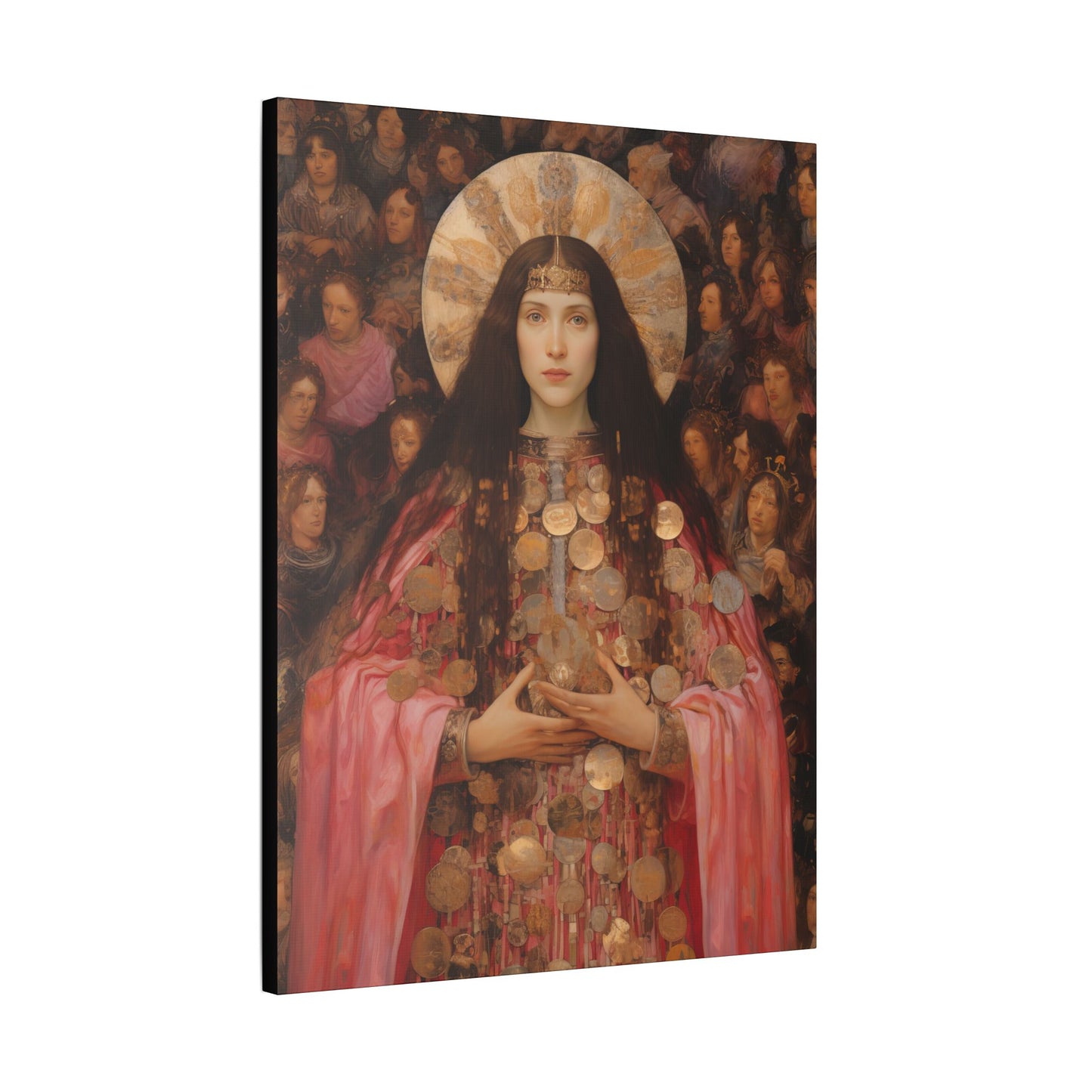 Saint Praxedes Canvas Print - Multiple Sizes - Catholic Home art - Gallery Wrapped Canvas - Sanctified Souls Print