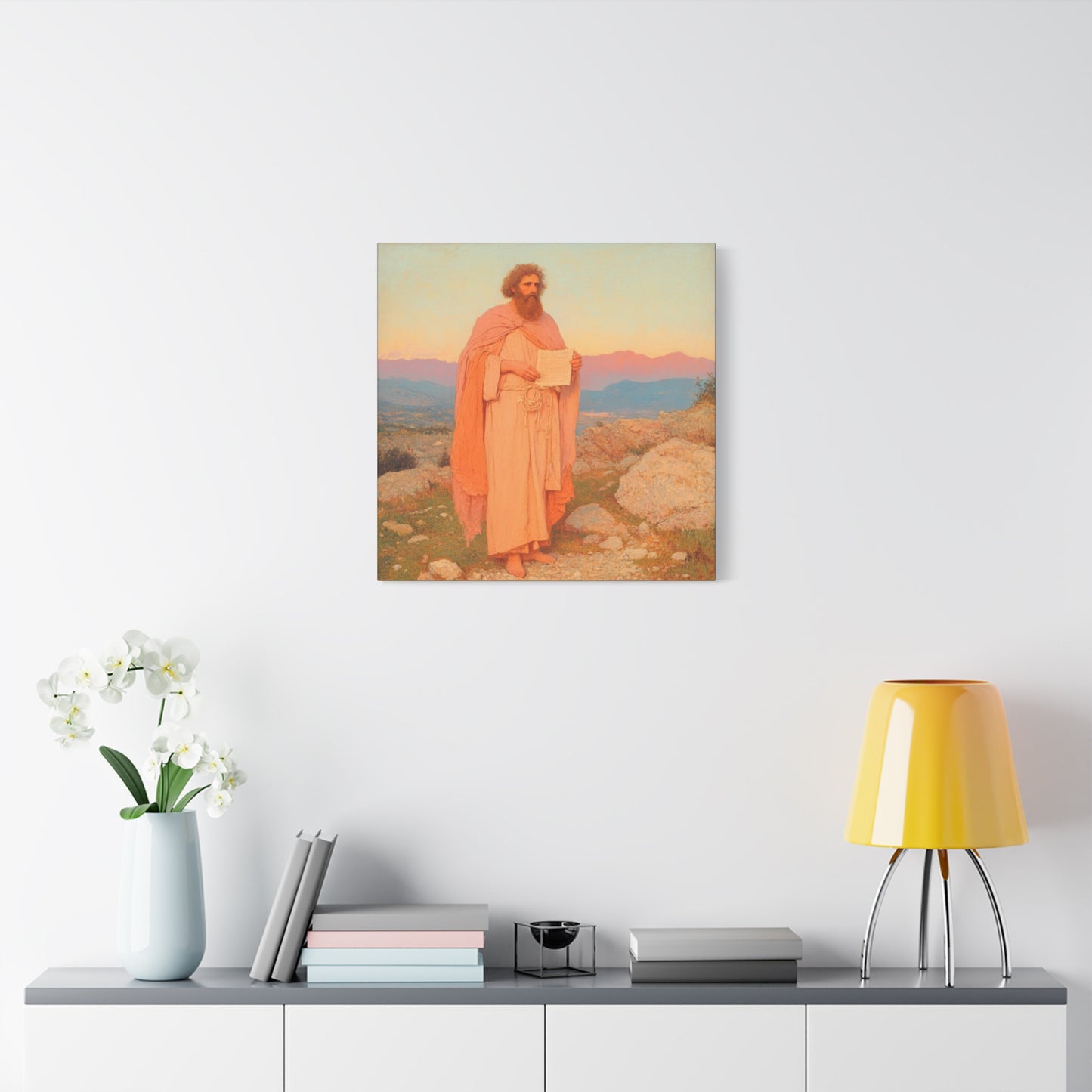 Obadiah - Keeper of the Lord's Warning and Mercy - Gallery Wrapped Canvas - Print - Religious Art for your Home - Catholic Art