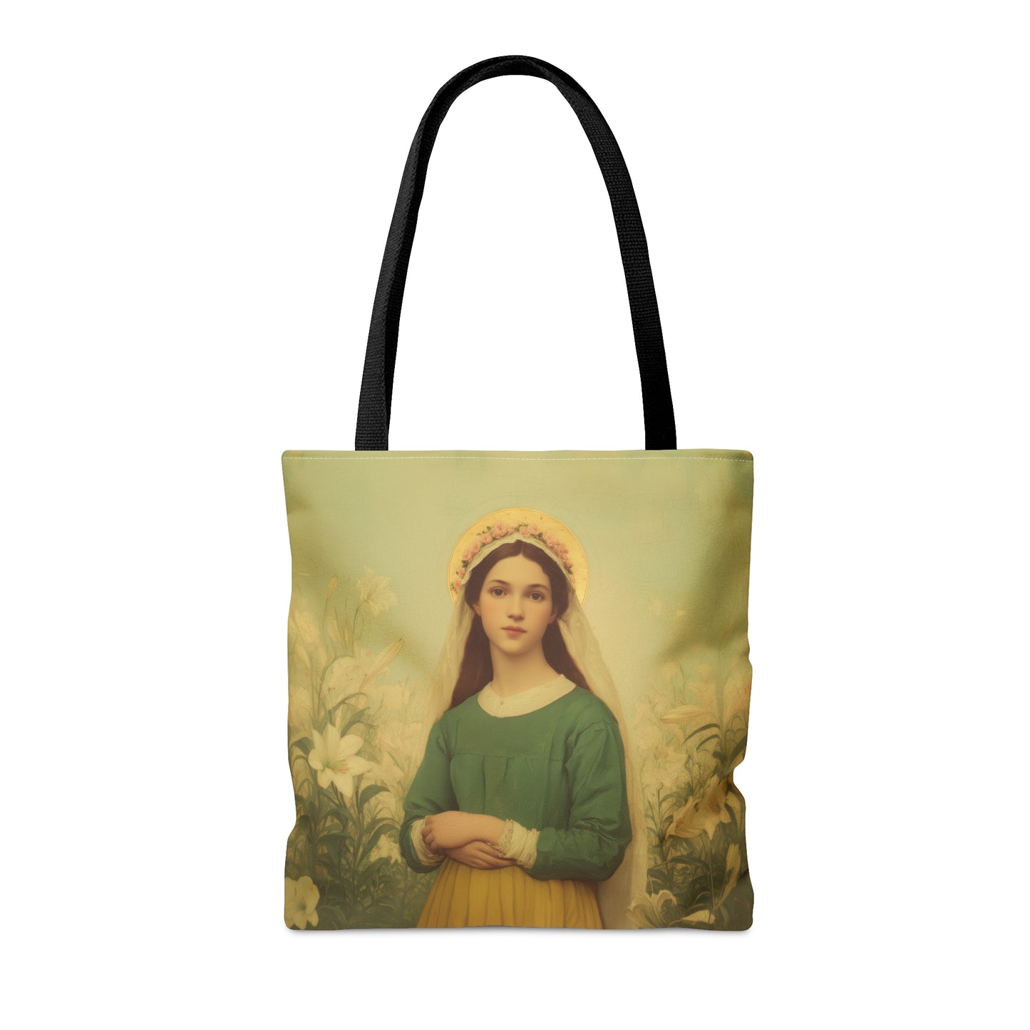 Saint Maria Goretti - Tote Bag - Large Medium Small Faith Art Bag - Bible Study Faith Purse - Double Sided