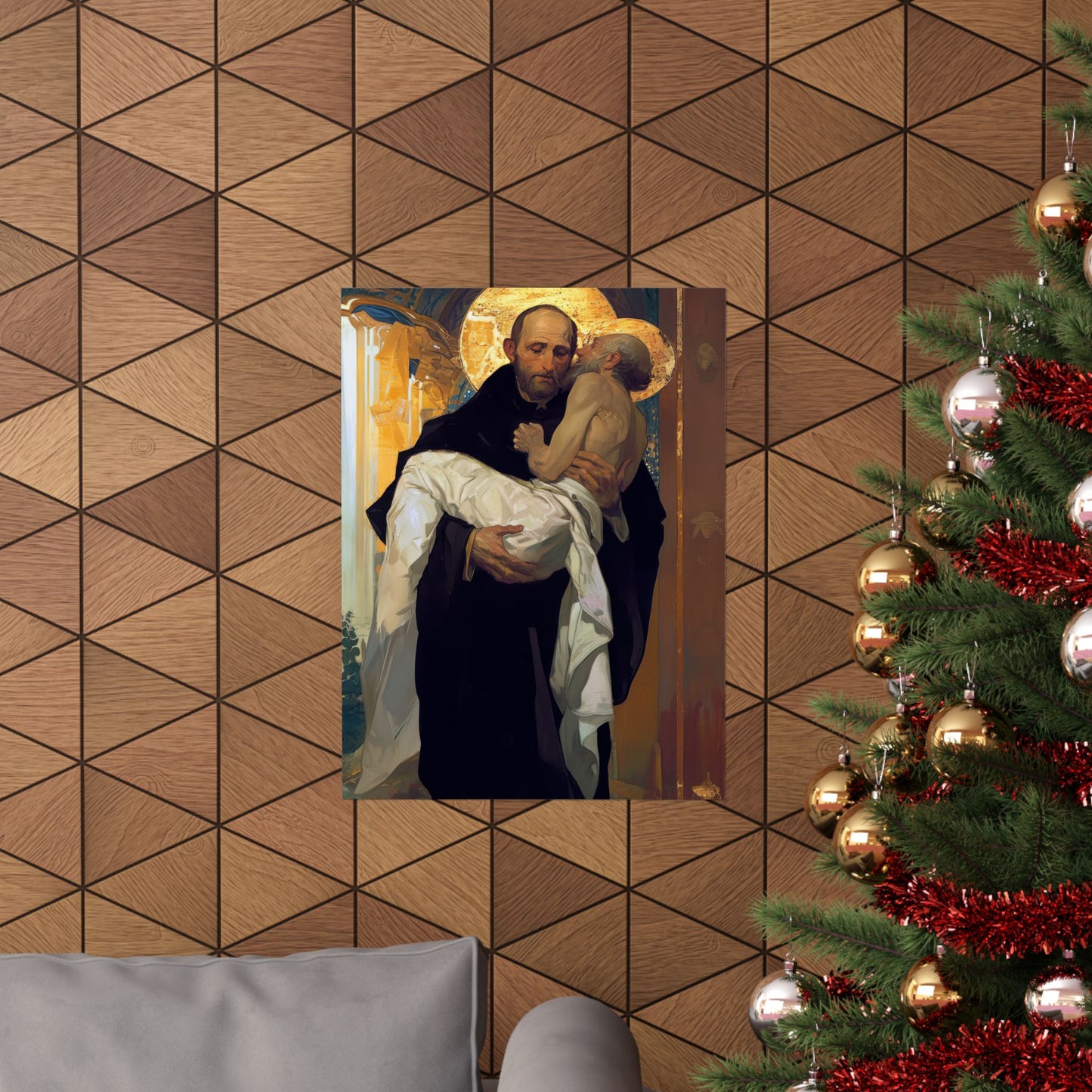 Saint John of God Poster Print - Sanctified Souls Print - Multiple Sizes - Premium Posters - Catholic Art for your home