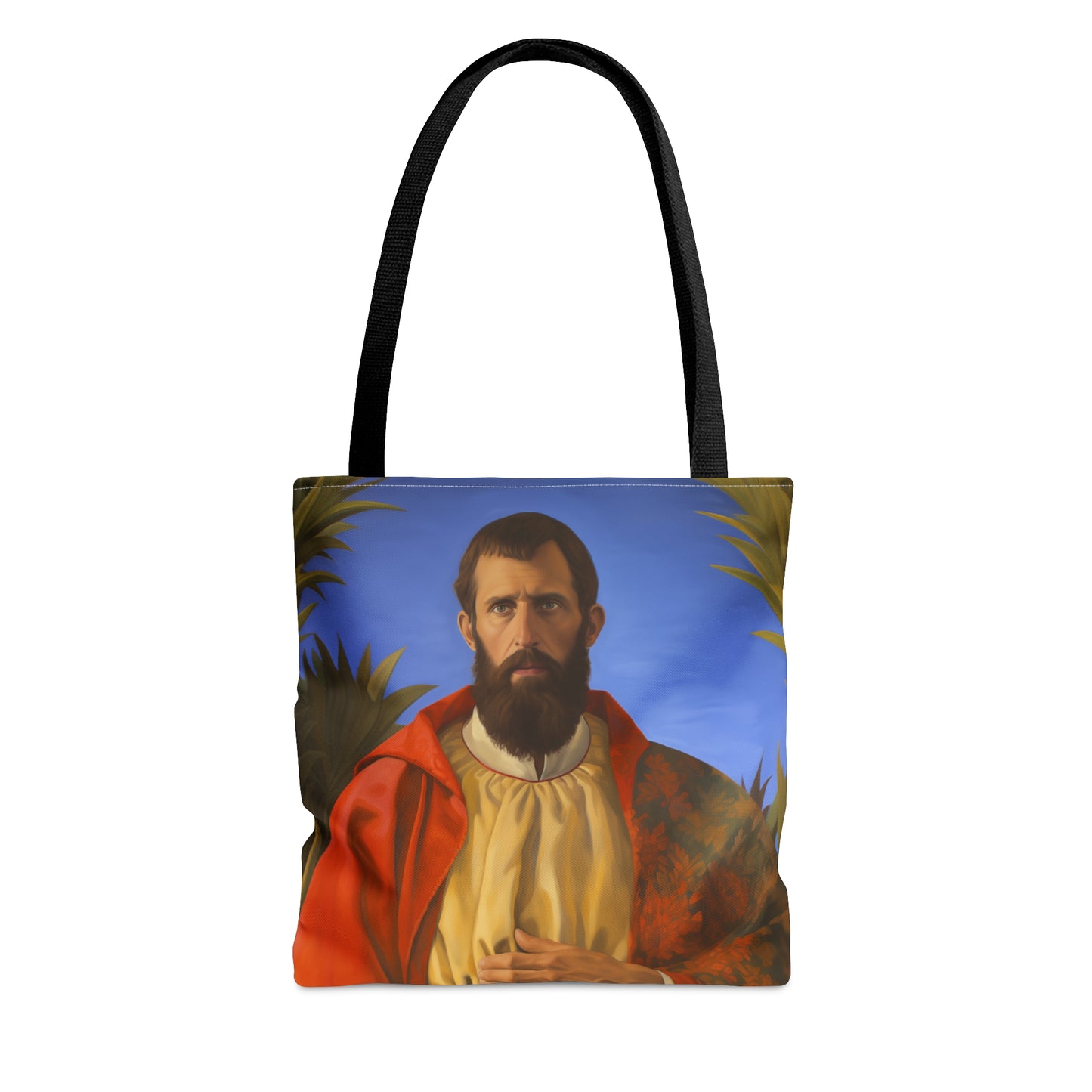 Saint Thomas the Apostle Tote Bag - Large Medium Small Faith Art Bag - Re usable Tote Purse - Double Sided - Catholic Art Bag