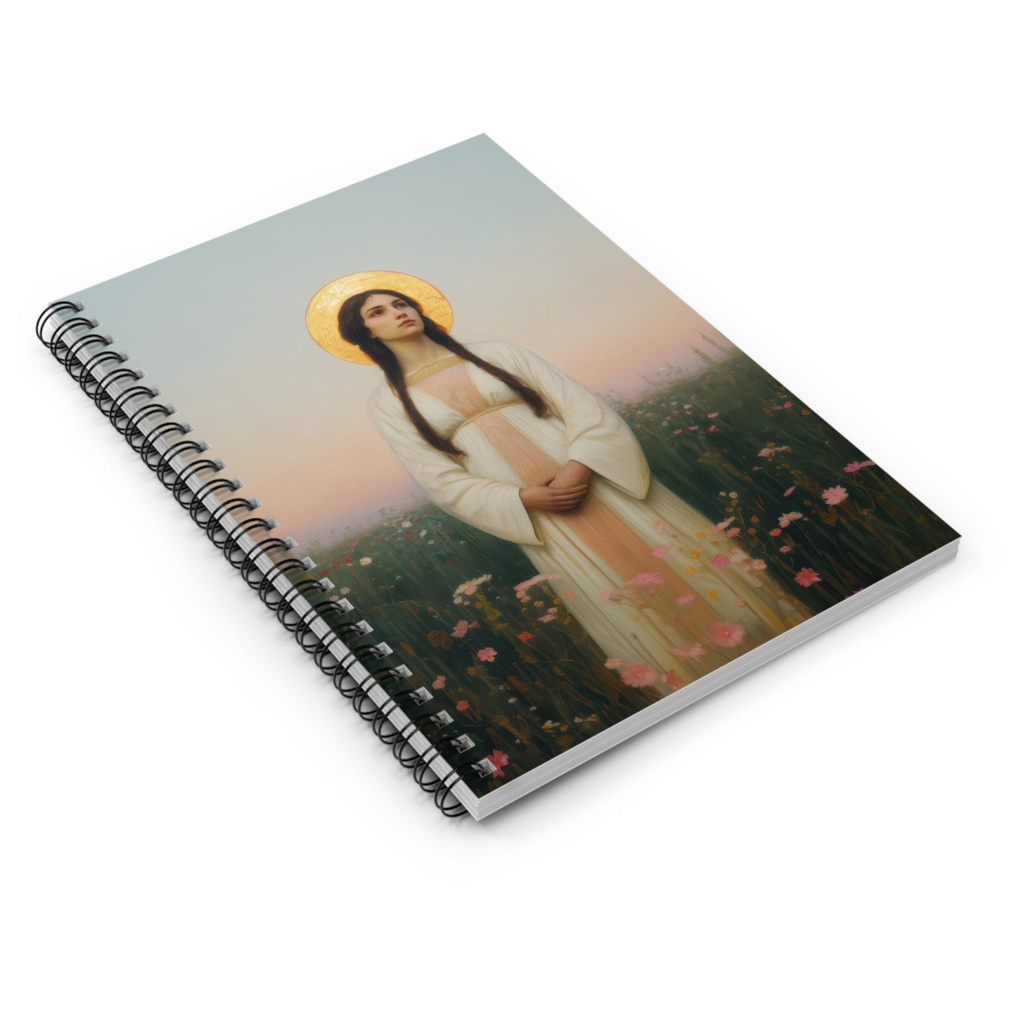 Saint Sabina - Sanctified Souls Art - Religious Based Notebook - Spiral Notebook - Prayer journal