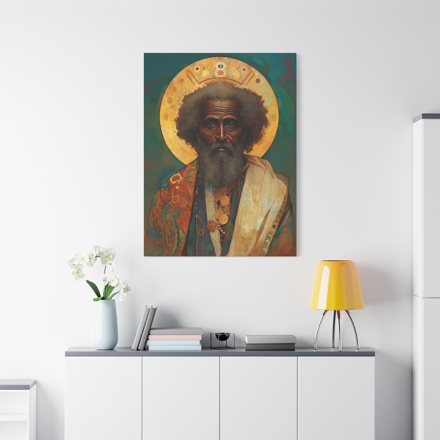 Saint Moses - Museum Wrapped Canvas - Sanctified Souls Print - Religious Art for your Home