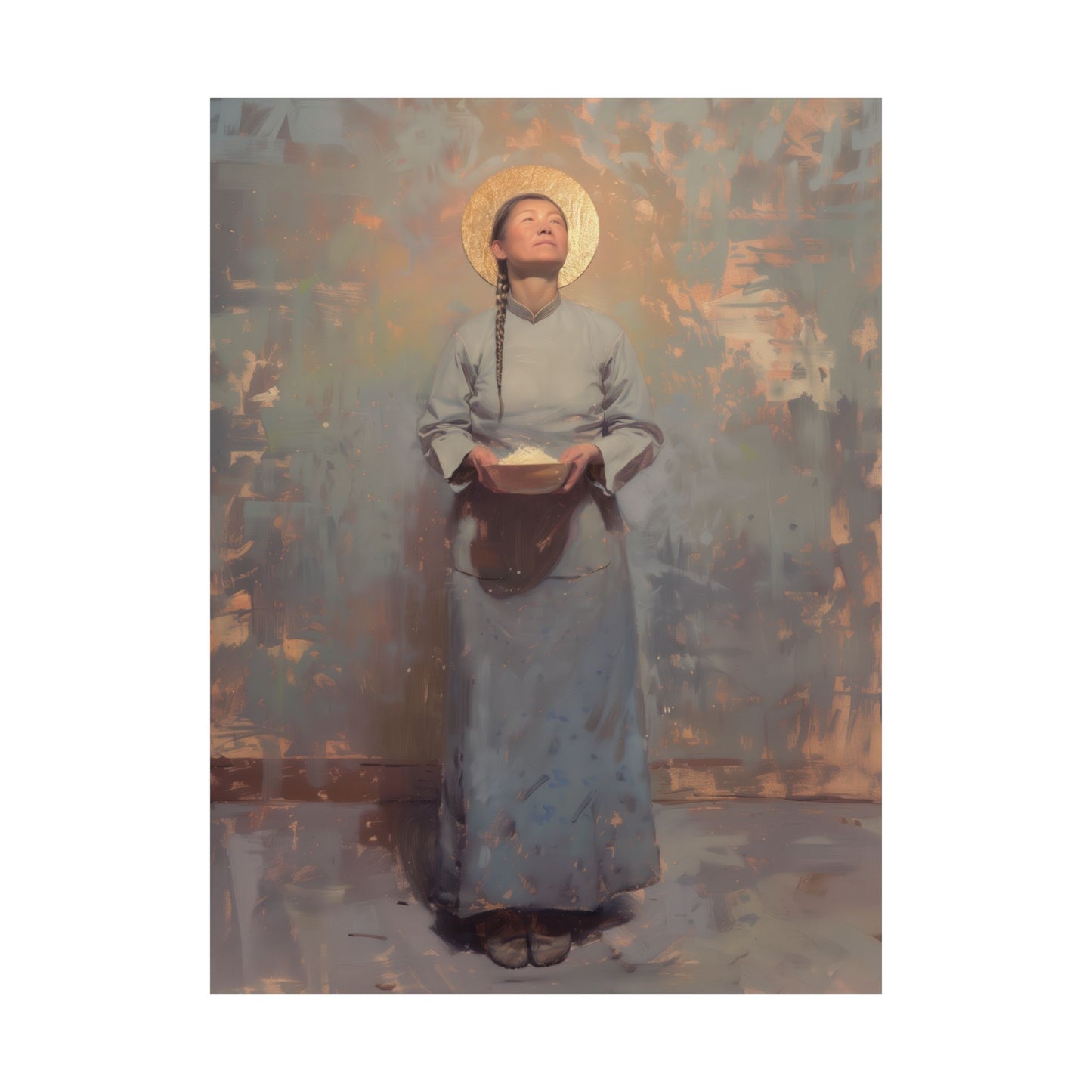 Saint Martha Wang - Chinese Martyr Saint  - Sanctified Souls Print - Multiple Sizes - Premium Matte Vertical Posters