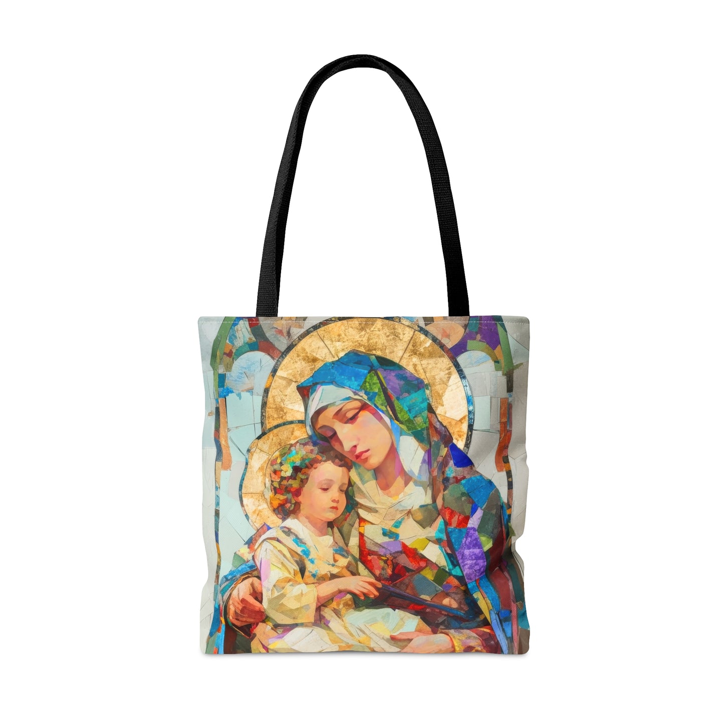 Virgin Mary - Light of All Saints Tote Bag - Large Medium Small Faith Art Bag - Catholic Faith Purse - Religious Carry All