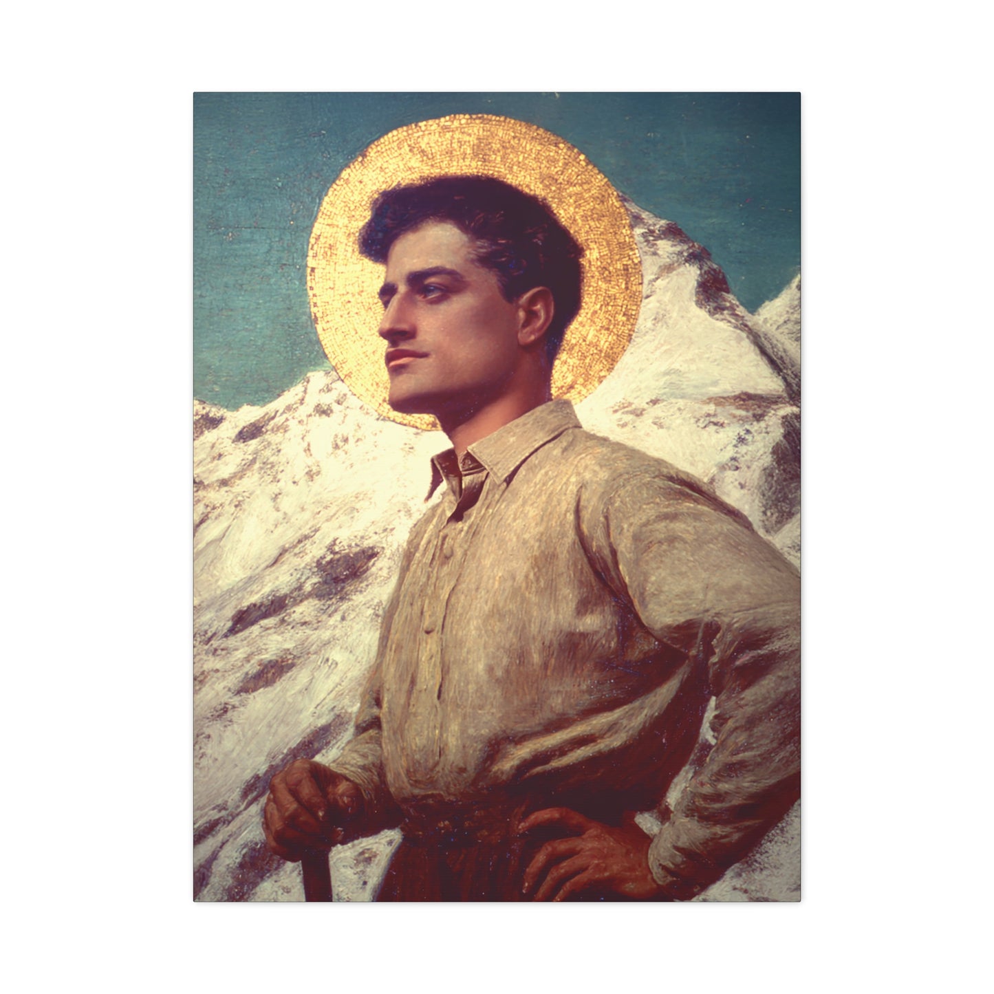 Saint Pier Giorgio Frassati -  Museum Wrapped Canvas - Sanctified Souls Print - Religious Art for your Home - Catholic Patron Saint Art