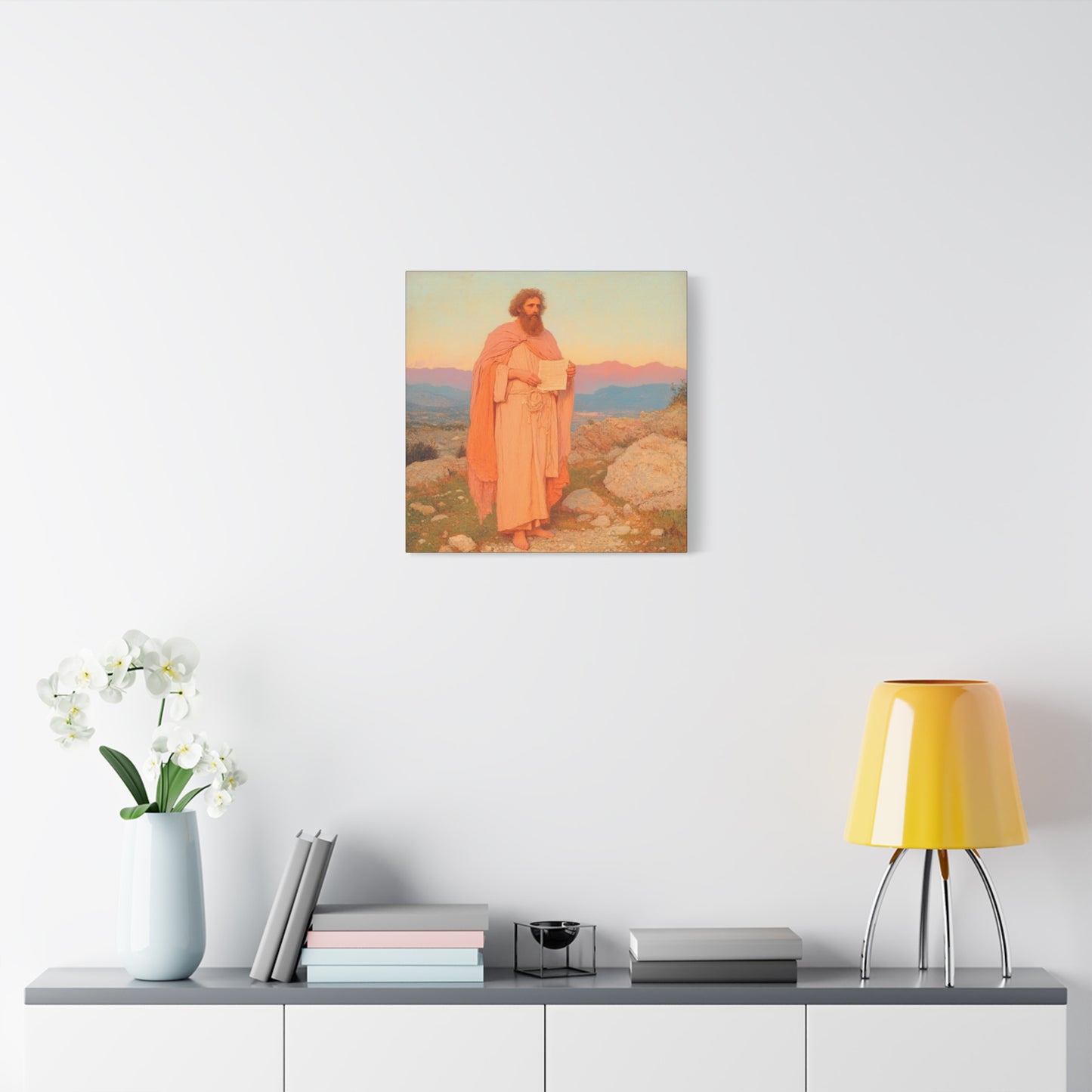 Obadiah - Keeper of the Lord's Warning and Mercy - Gallery Wrapped Canvas - Print - Religious Art for your Home - Catholic Art