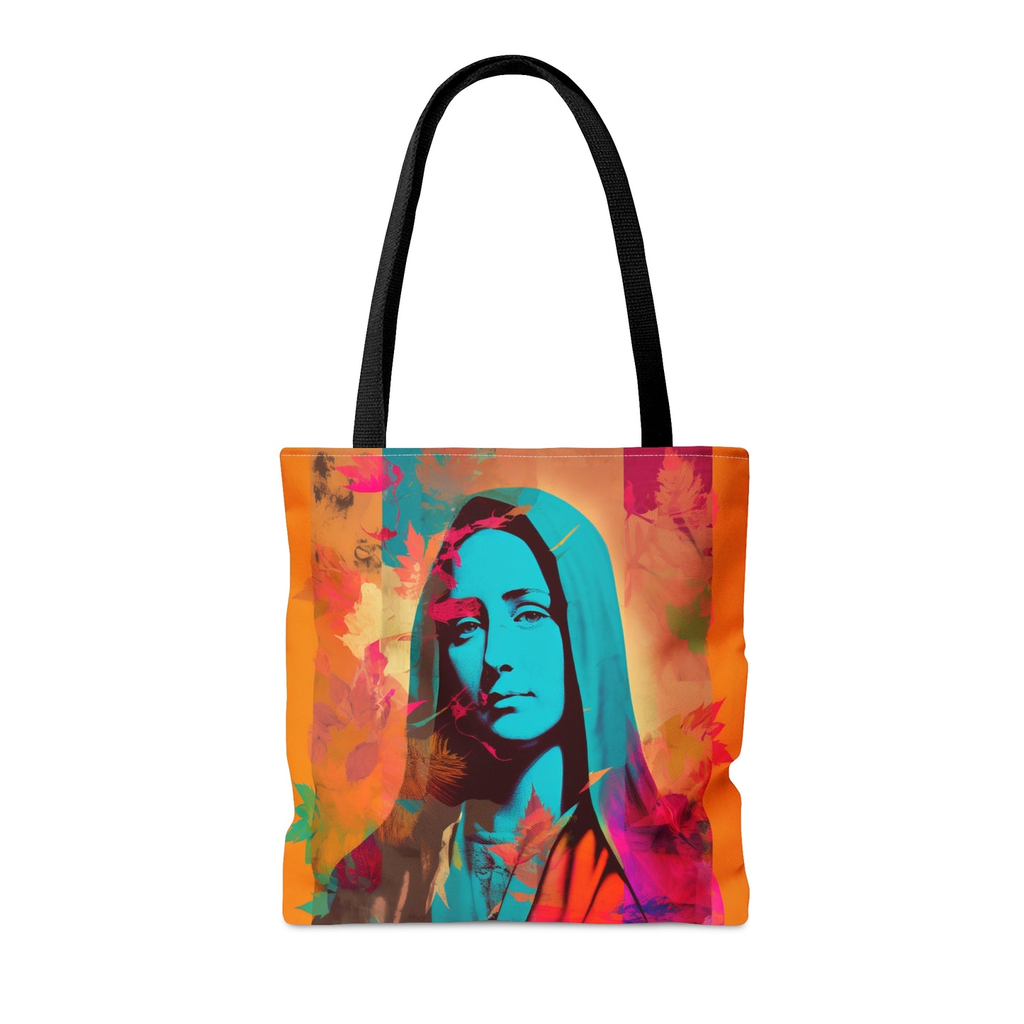 Mary Mother of God Tote Bag - Catholic faith inspired carry-all purse - day to day bag - Mary the Blessed Virgin - Double Sided