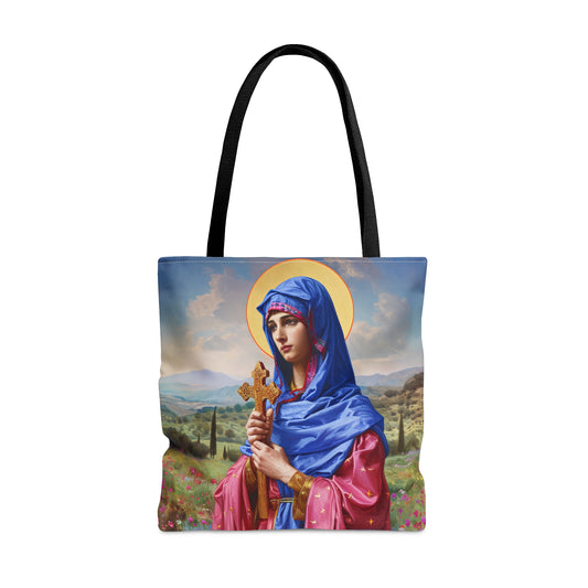 Saint Anysia of Salonika Tote Bag - Large Medium Small Faith Art Bag - Re usable Tote Purse - Double Sided - Catholic Art Bag