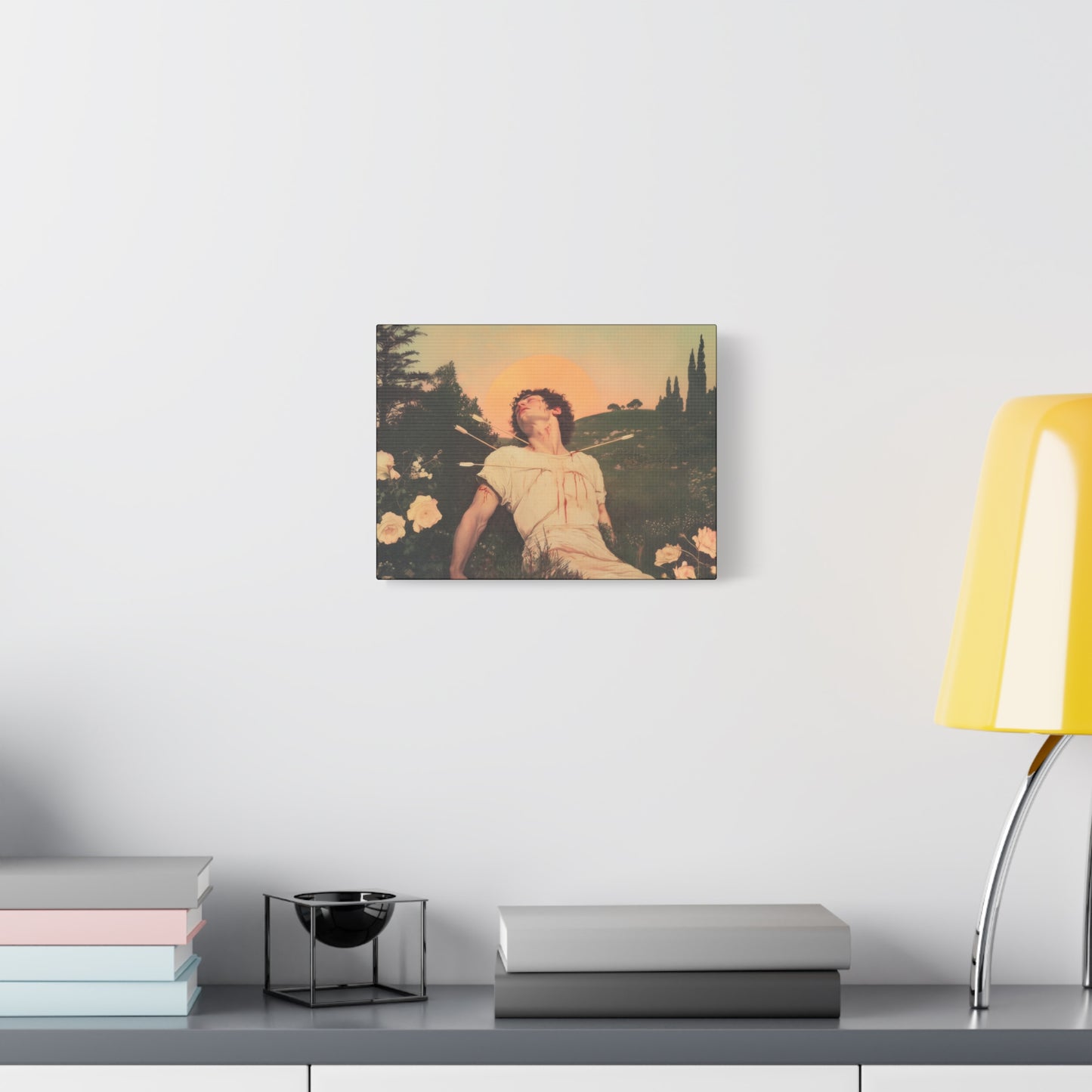 Saint Sebastian -  Museum Wrapped Canvas - Sanctified Souls Print - Religious Art for your Home - Catholic Patron Saint Art