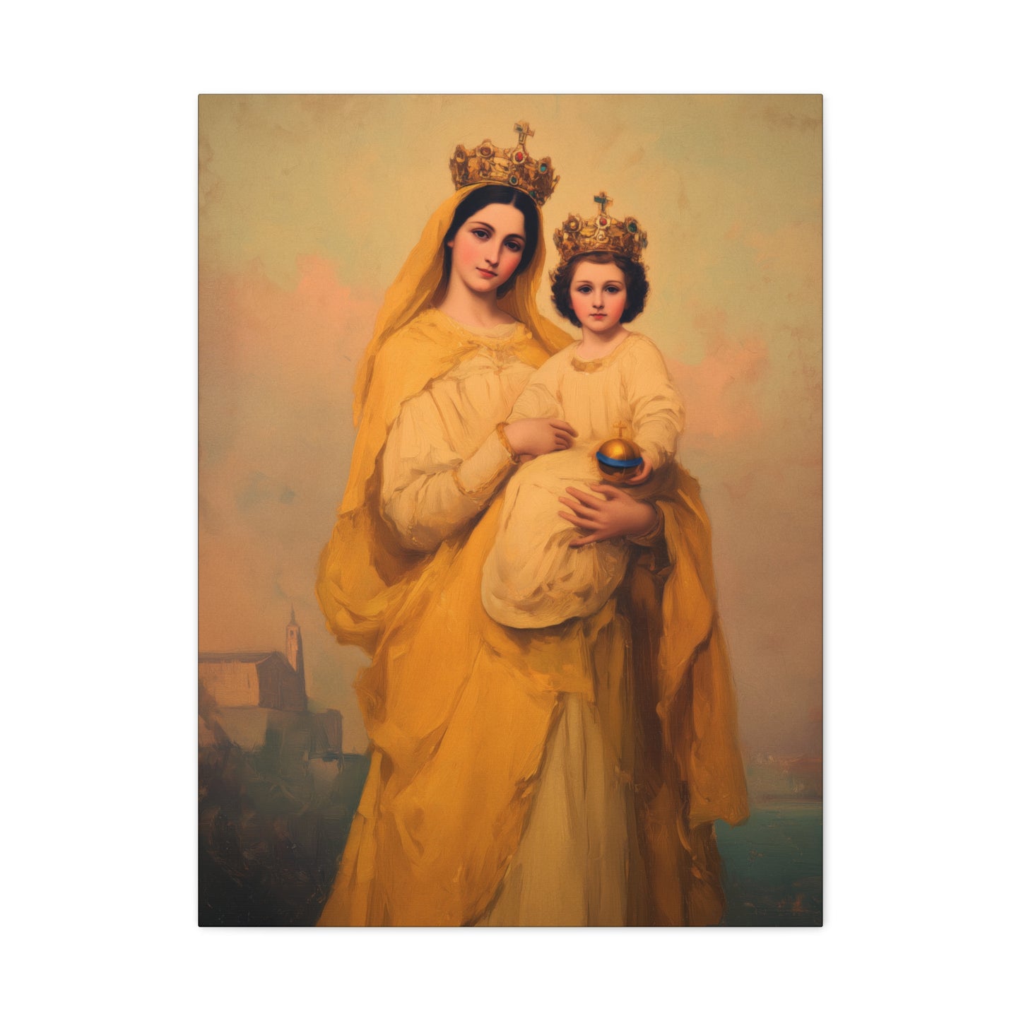 Our Lady of Prompt Succor - Gallery Wrapped Canvas - Print - Religious Art for your Home - Catholic