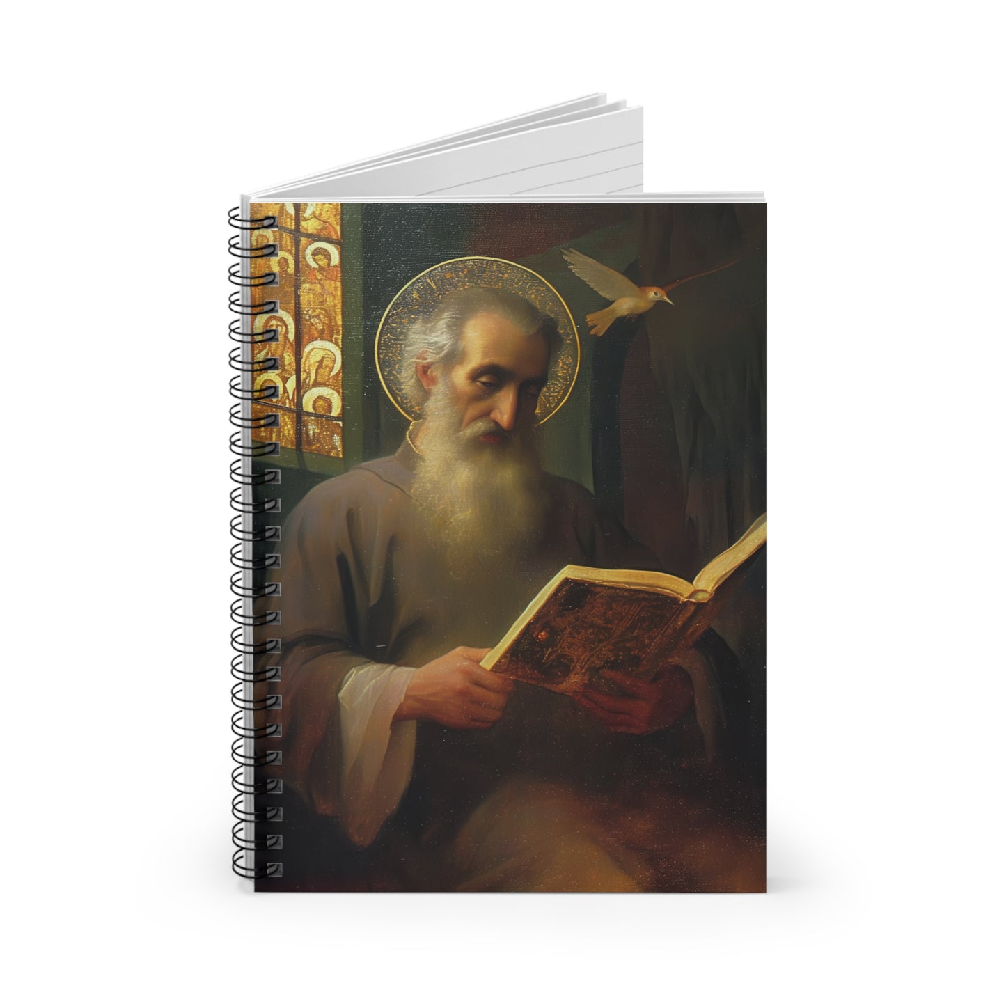 Saint Issac of Armenia - Sanctified Souls Art - Religious - Spiral Notebook - Ruled - Catholic - Devotional Journal - Journal Diary