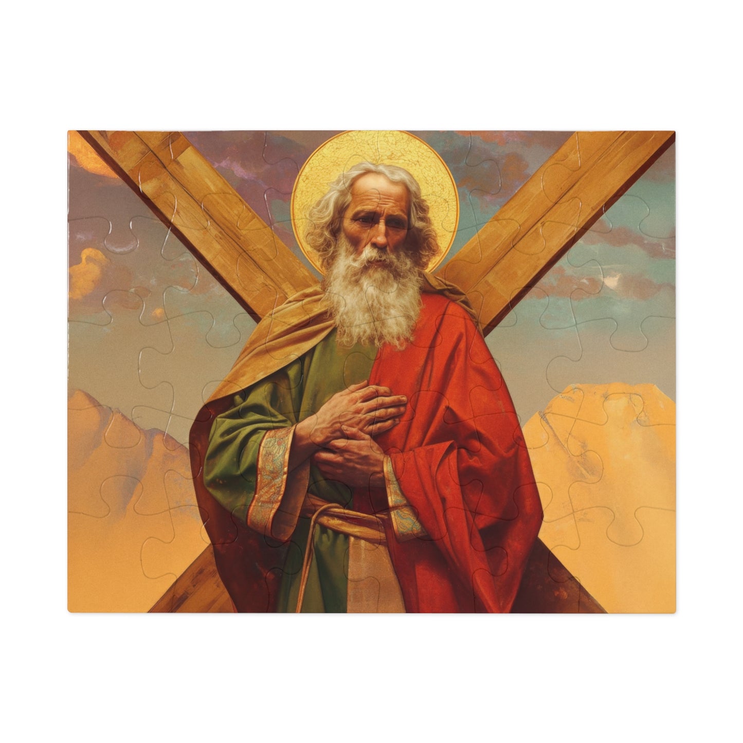 Saint Andrew the Apostle - - Puzzle and Keepsake Tin - Religious Jigsaw Puzzle (30, 110, 252, 500,1000-Piece) - Religious Puzzle