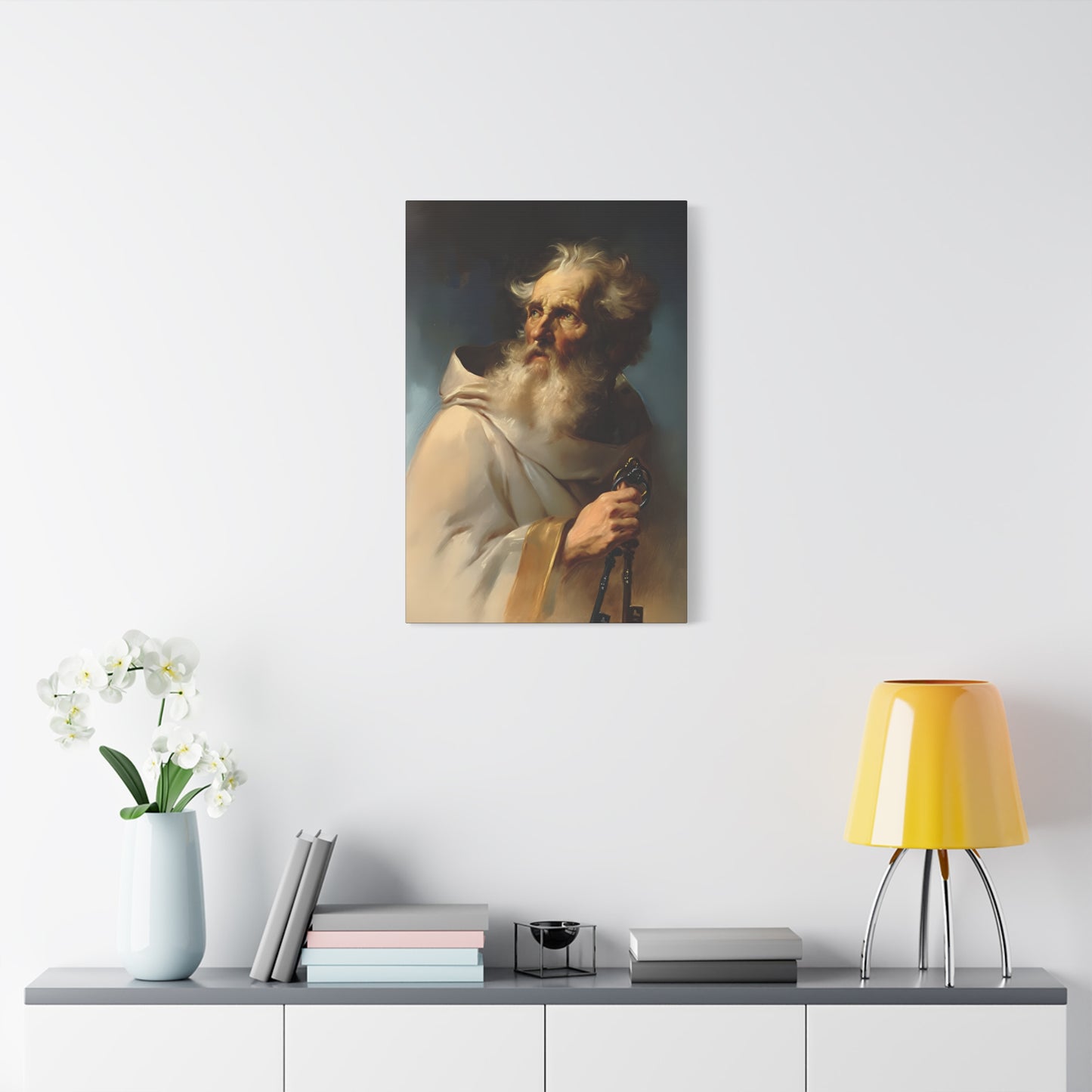 Saint Peter the Apostle - Museum Wrapped Canvas - Print - Religious Art for your Home - Christian print - Prayer Room - Catholic