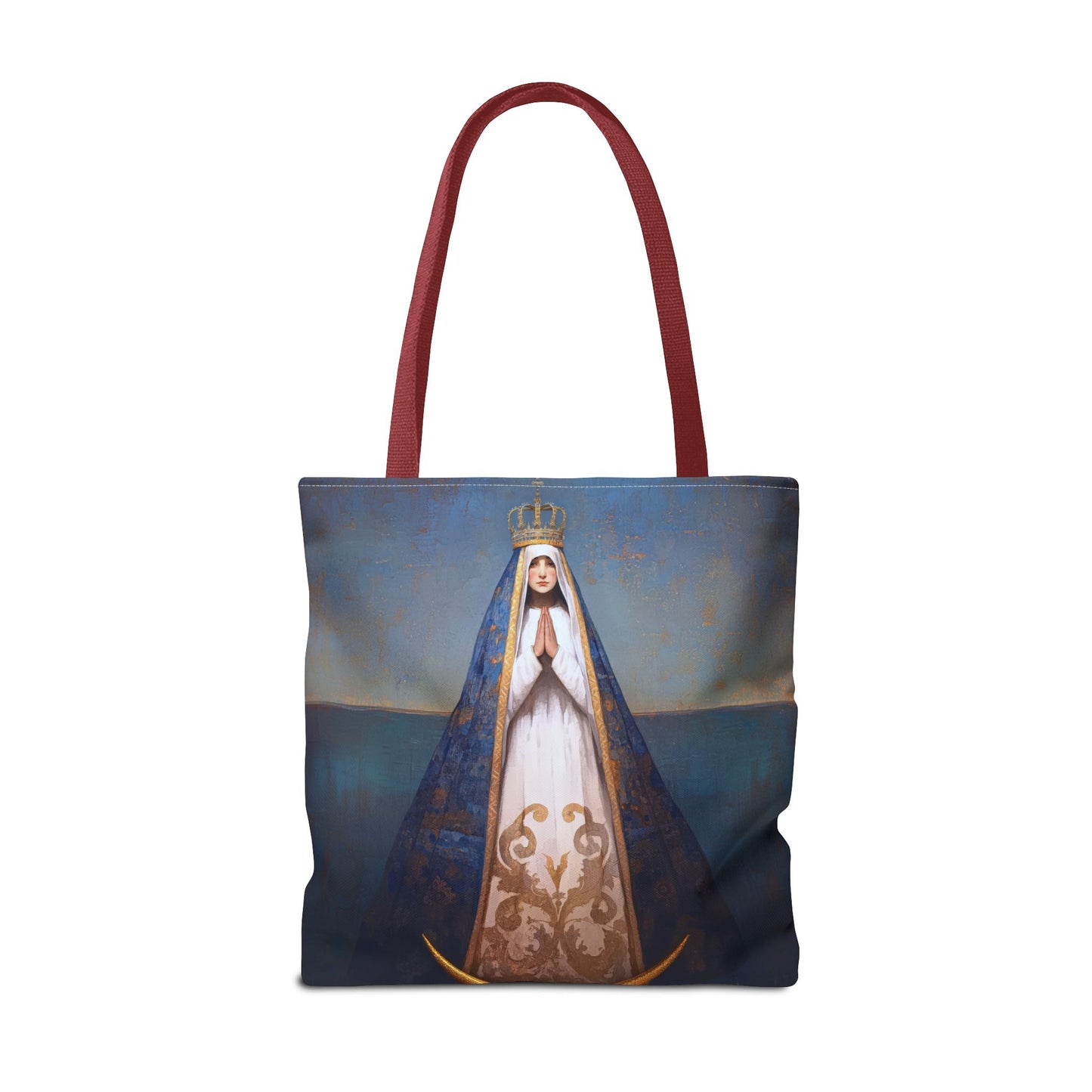 Virgen del Valle - Mother Mary  - Virgin of the Valley - Marian Art - Tote Bag - Large Medium Small Faith Art Bag - Tote Purse