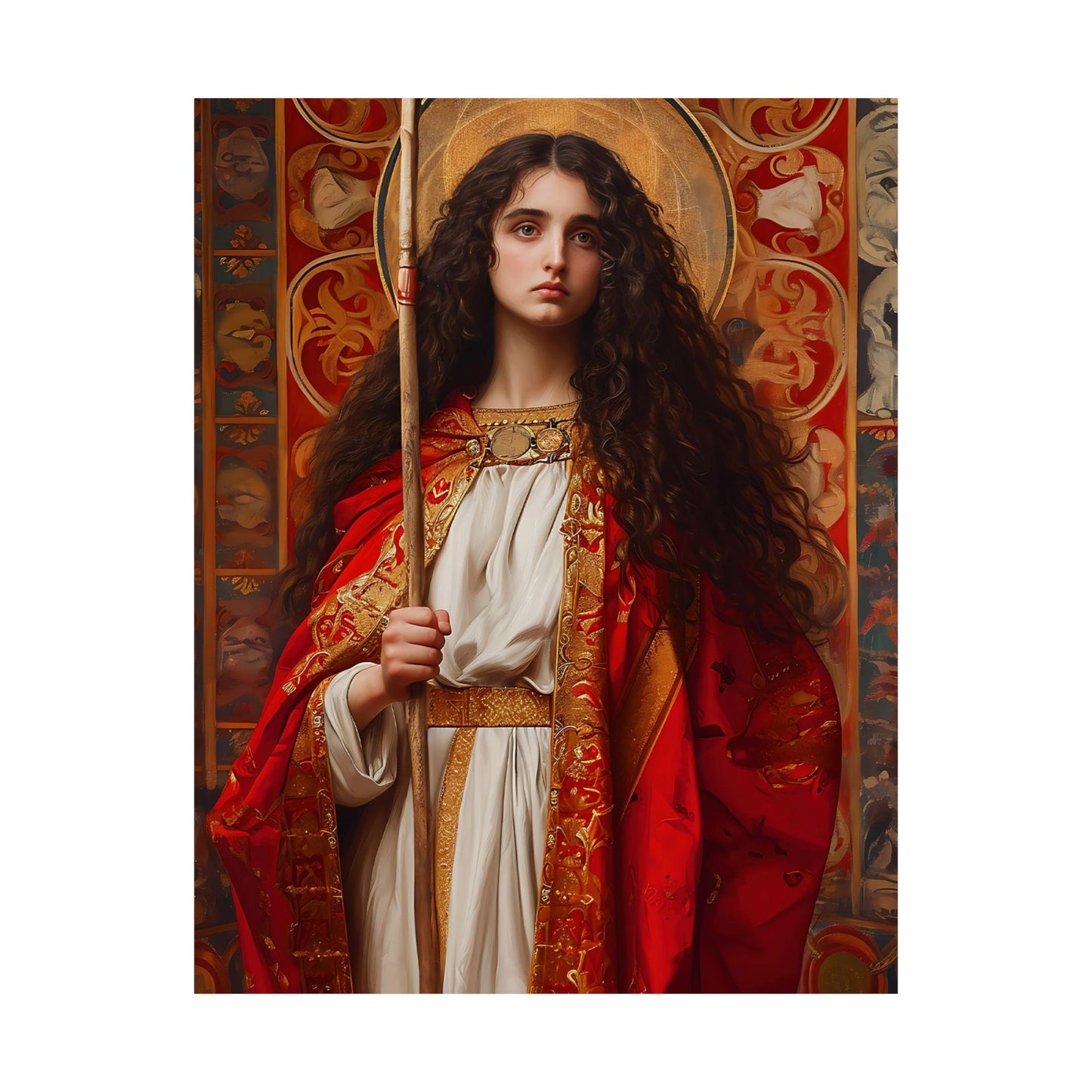 Saint Adela of Normandy - Sanctified Souls Print - Multiple Sizes - Premium Matte Vertical Posters