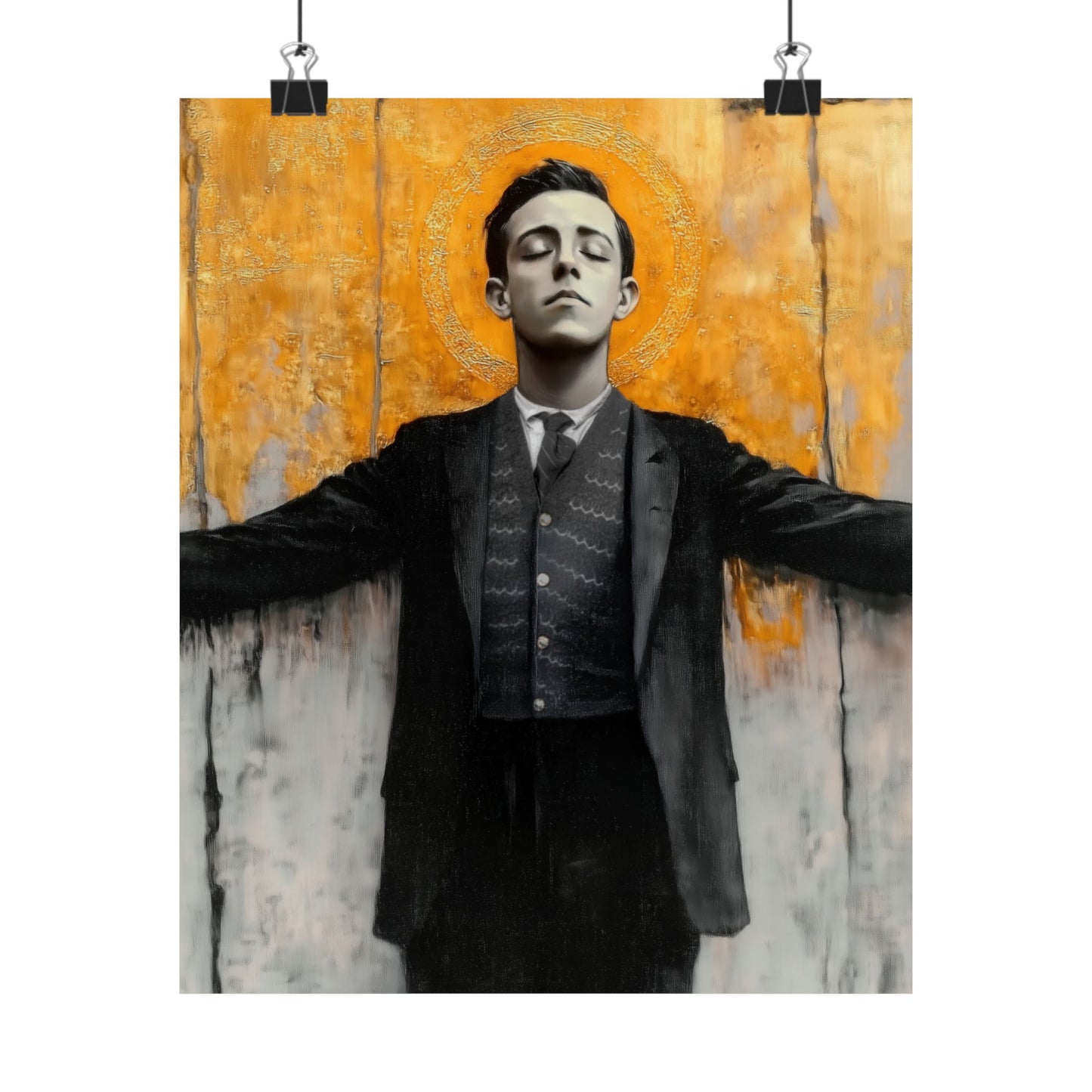 Blessed Miguel Pro - Sanctified Souls Print - Multiple Sizes - Premium Matte Vertical Posters - Catholic Saint art - Prayer Room Print