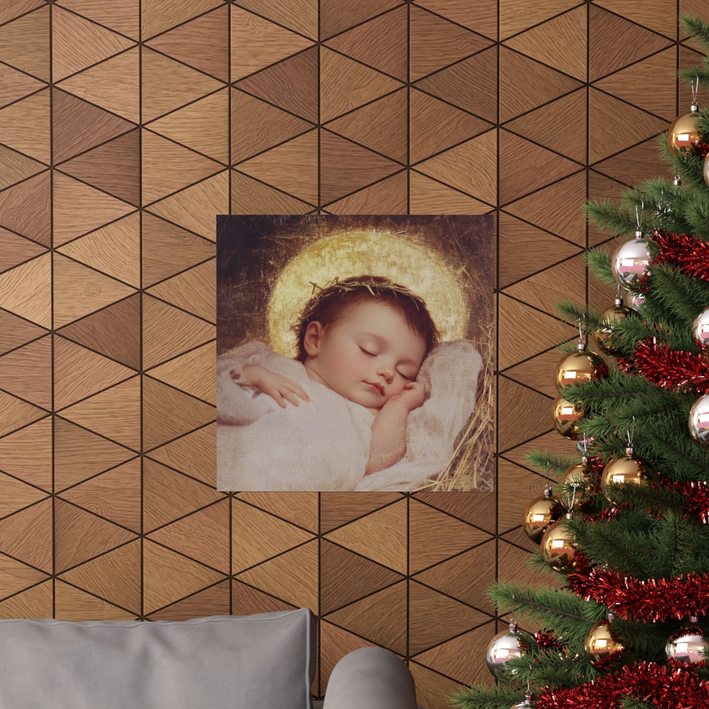 The Christ Child Born Into the Quiet of the World - Sanctified Souls Print - Multiple Sizes - Premium Matte Vertical Posters
