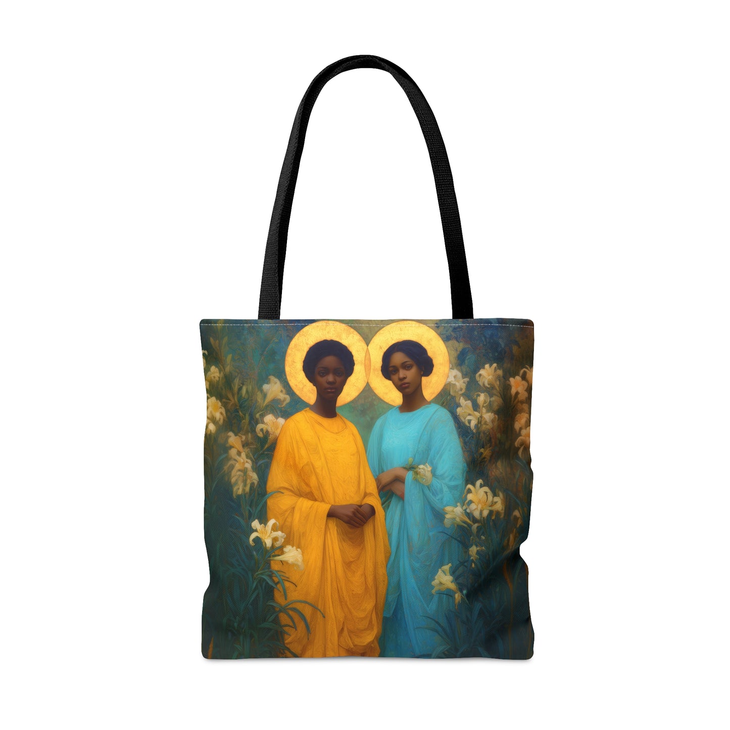 Saint Perpetua and Saint Felicity - Tote Bag - Large Medium Small Faith Art Bag - Bible Study Faith Purse - Double Sided
