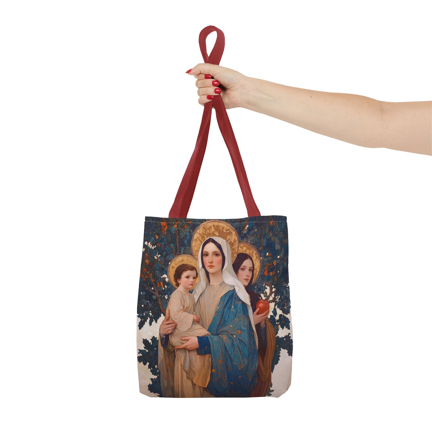 New Eve / Mary, The New Eve - Mother Mary Title - Marian Art - Tote Bag - Large Medium Small Faith Art Bag - Tote Purse