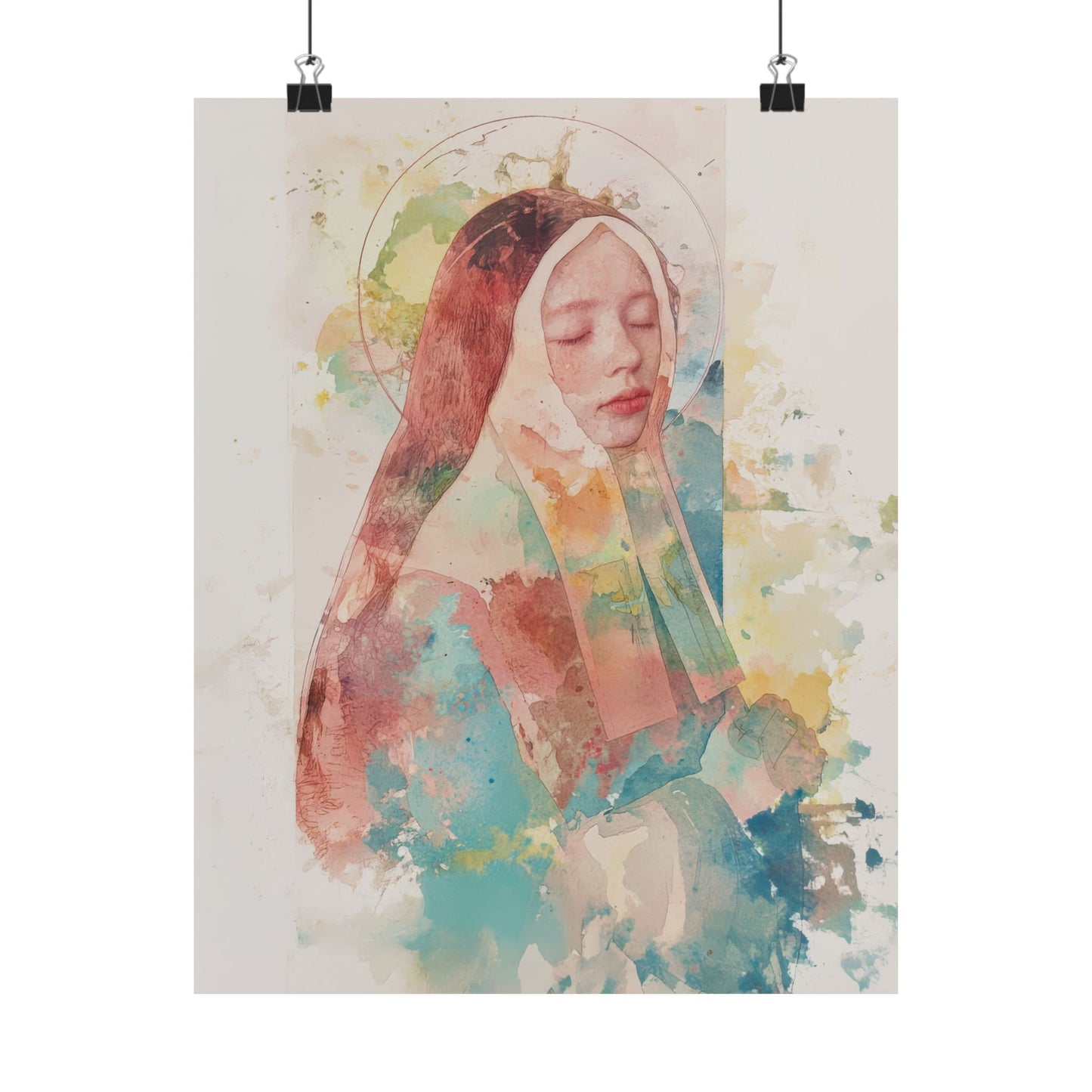 Saint Bernadette  - Sanctified Souls Print - Multiple Sizes - Premium Matte Vertical Posters - Catholic