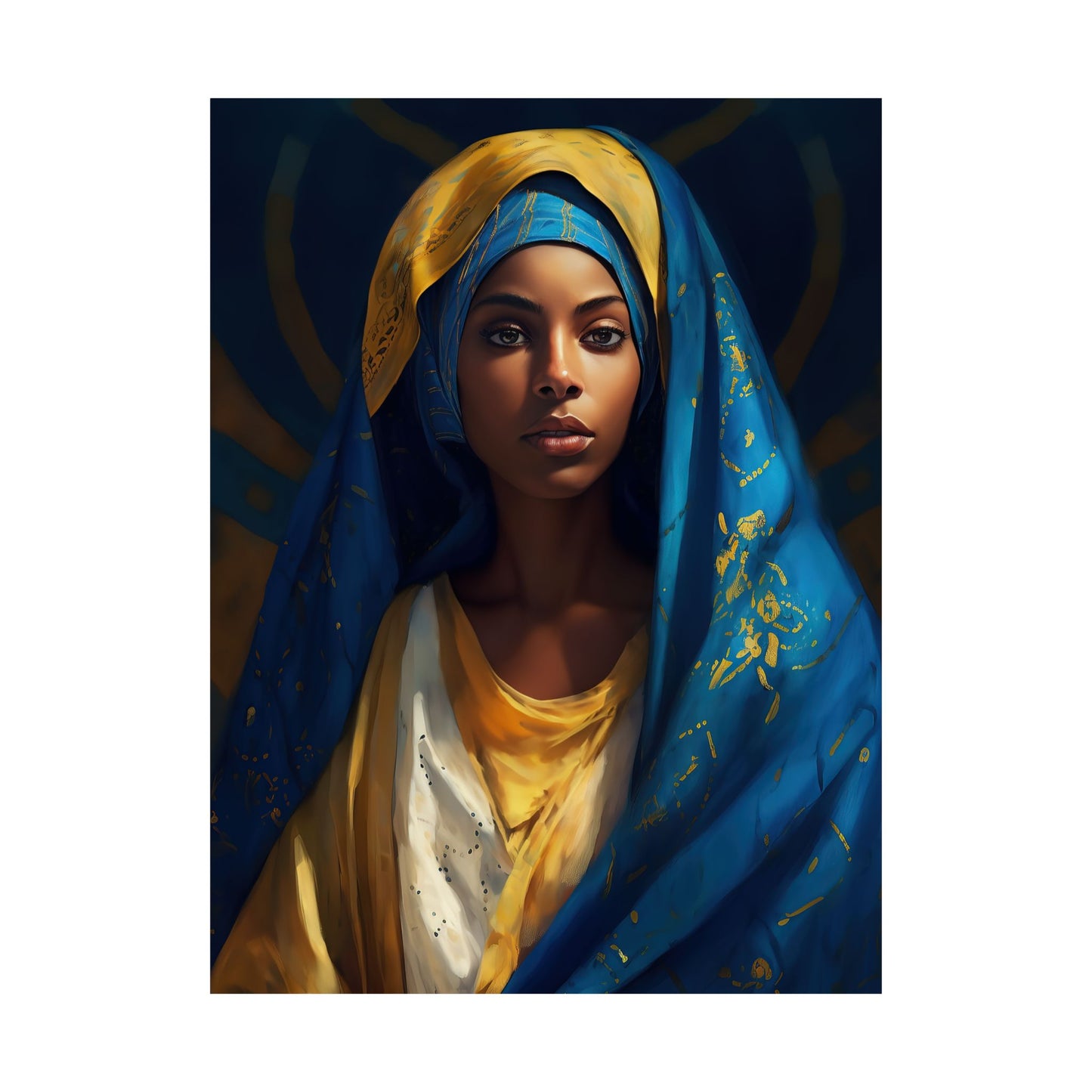 Mary The Blessed Virgin - Sanctified Souls Print - Multiple Sizes - Premium Matte Vertical Posters