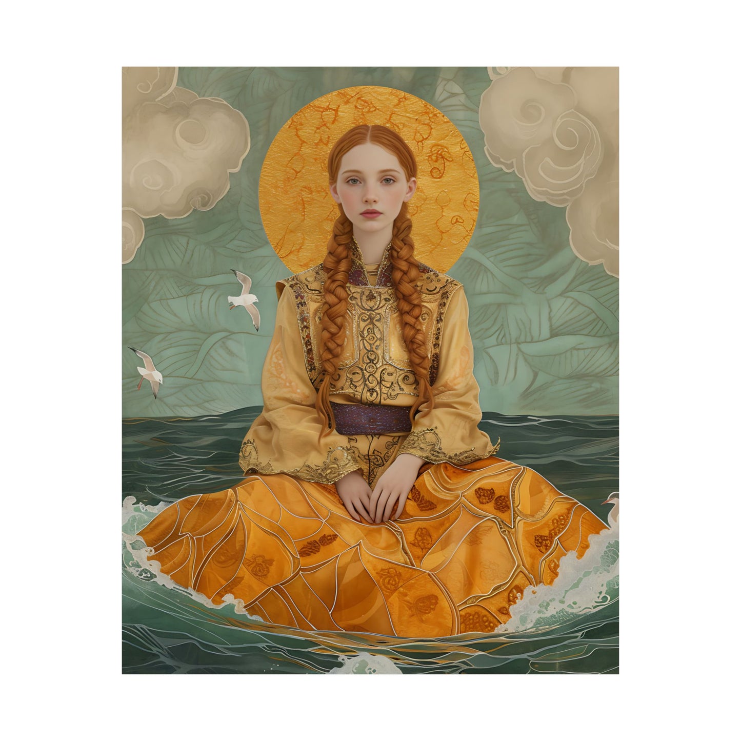 Saint Ia of Cornwall - Sanctified Souls Print - Multiple Sizes - Premium Matte Vertical Posters