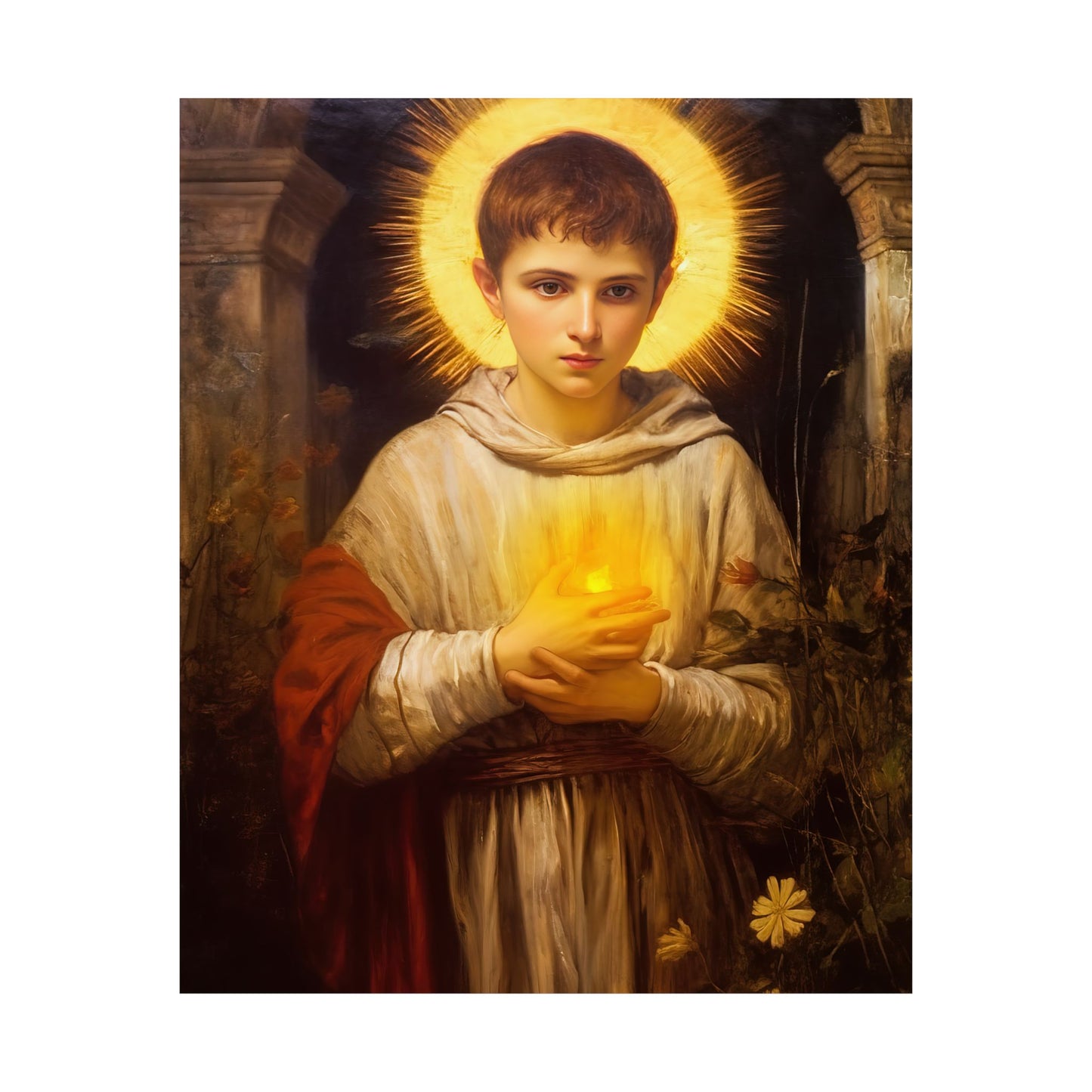 Saint Tarsicius Print - Sanctified Souls Print - Multiple Sizes - Premium Matte Vertical Posters