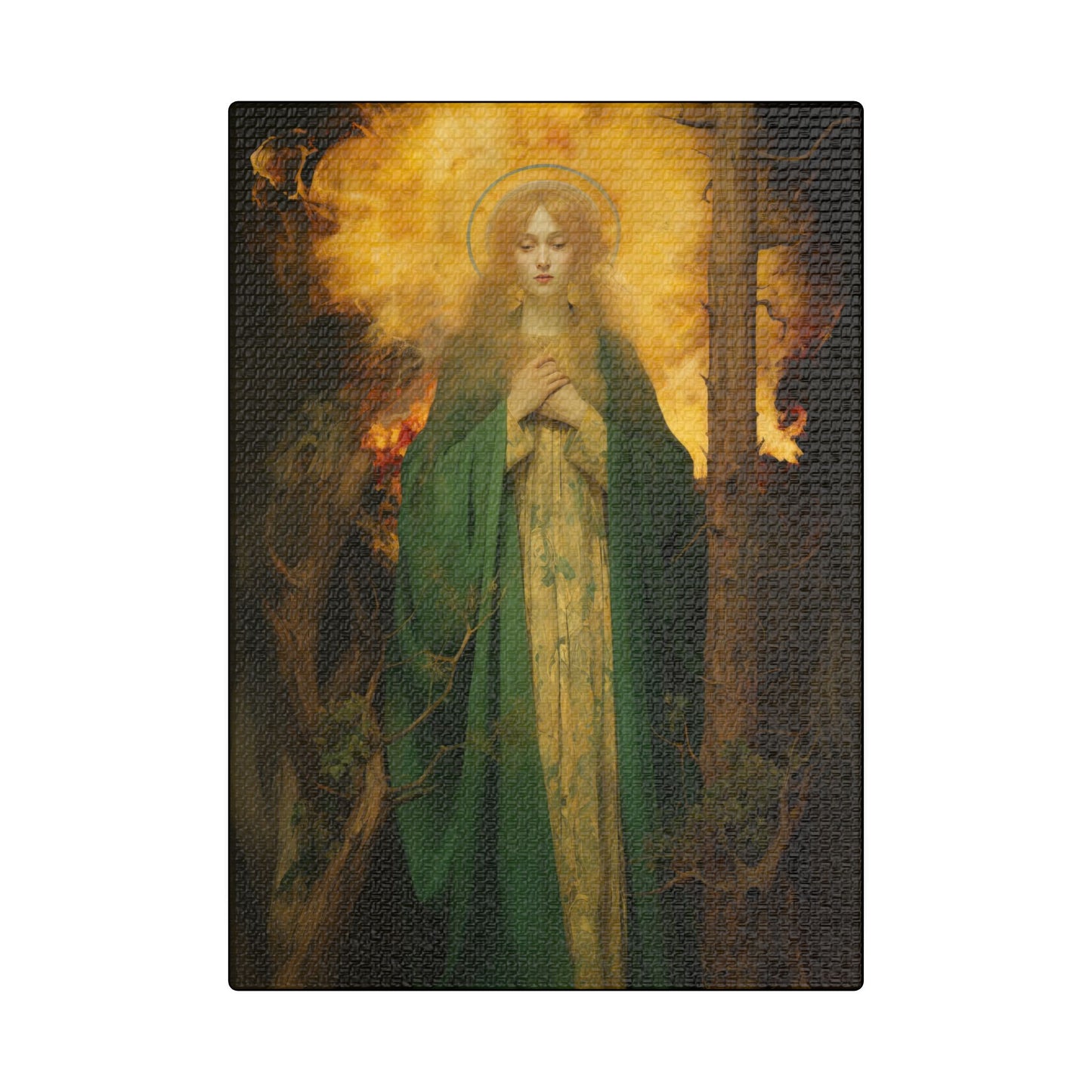 Saint Afra Canvas Print - Multiple Sizes - Catholic Home art - Museum Wrapped Canvas - Sanctified Souls Print