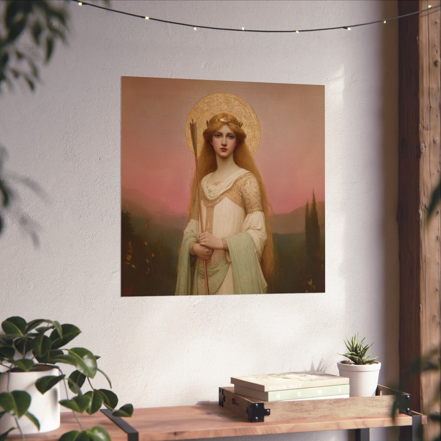 Saint Ursula -  Catholic Art - Multiple Sizes - Premium Posters - Catholic Art - Christian Home - Catholic Saint Art