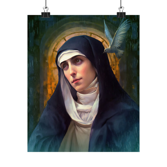 Saint Teresa of Ávila Print - Sanctified Souls Print - Multiple Sizes - Premium Matte Vertical Posters
