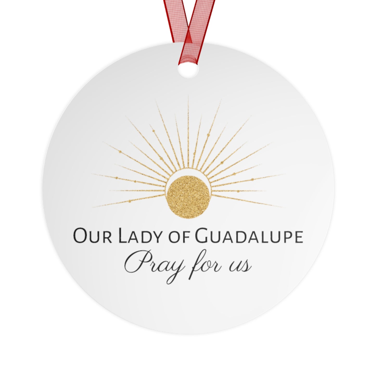 Our Lady of Guadalupe - Metal Ornament - Religious Holiday Christmas Ornament and Keepsake