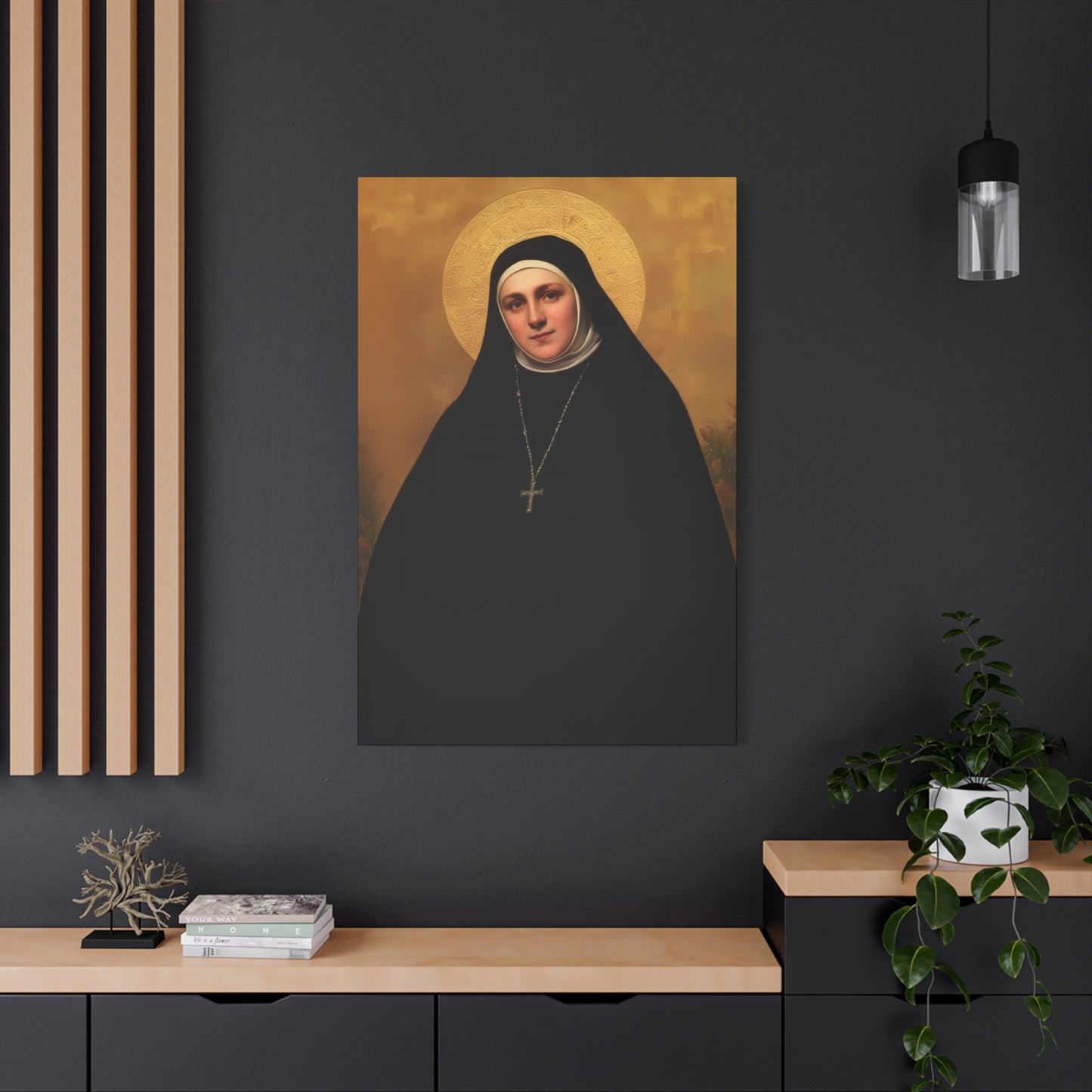 Saint Geltrude Caterina Comensoli - Gallery Wrapped Canvas - Print - Religious Art for your Home - Catholic Art