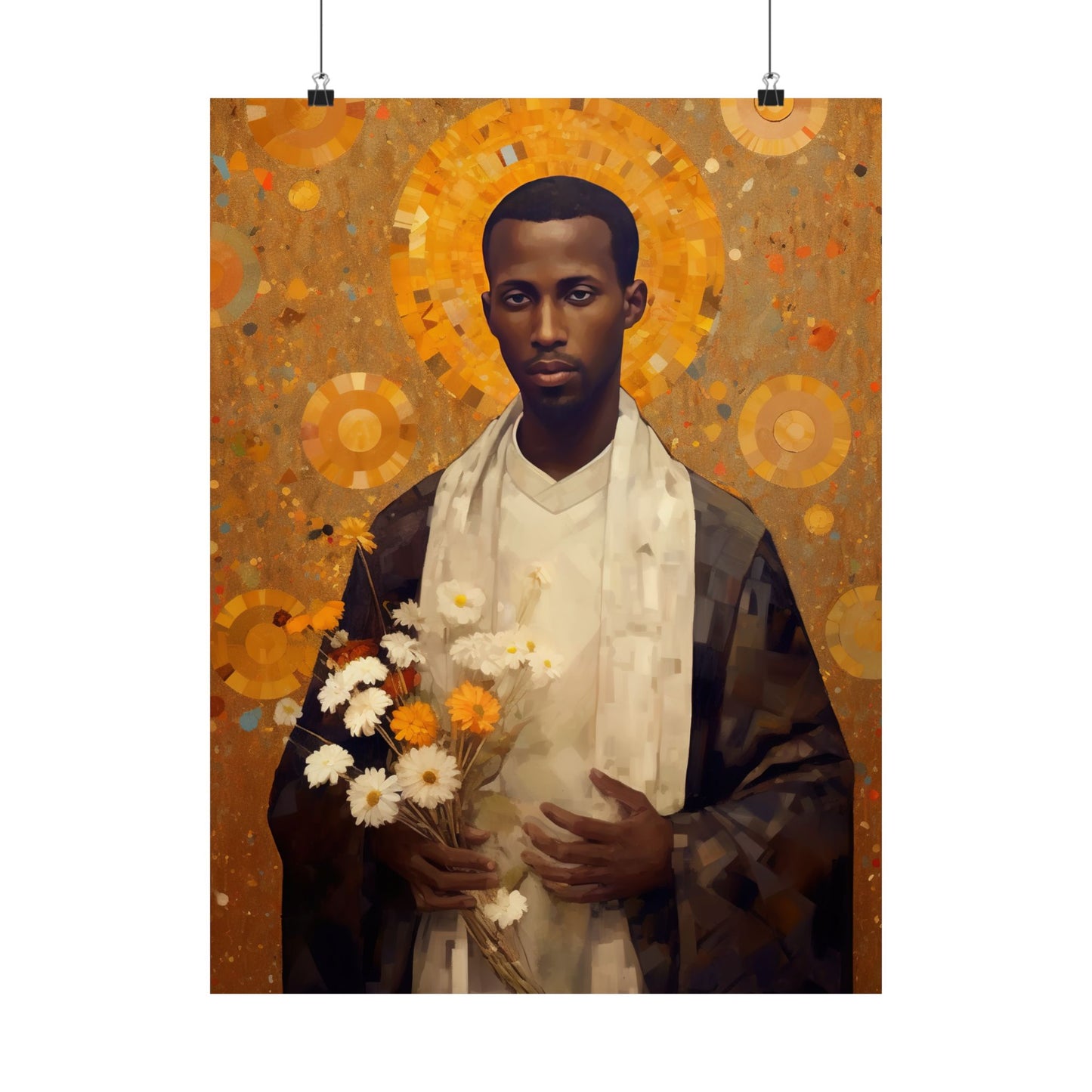 Saint Martin de Porres Print - Sanctified Souls Print - Multiple Sizes - Premium Matte Vertical Posters