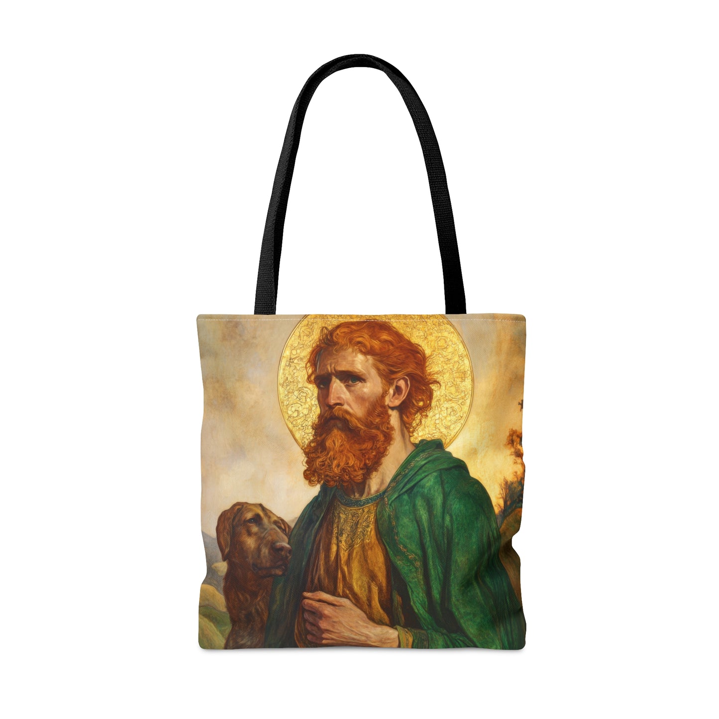 Saint Andrew the Scot Tote Bag - Large Medium Small Faith Art Bag - Catholic Faith Purse - Religious - Reusable - Prayer Bag