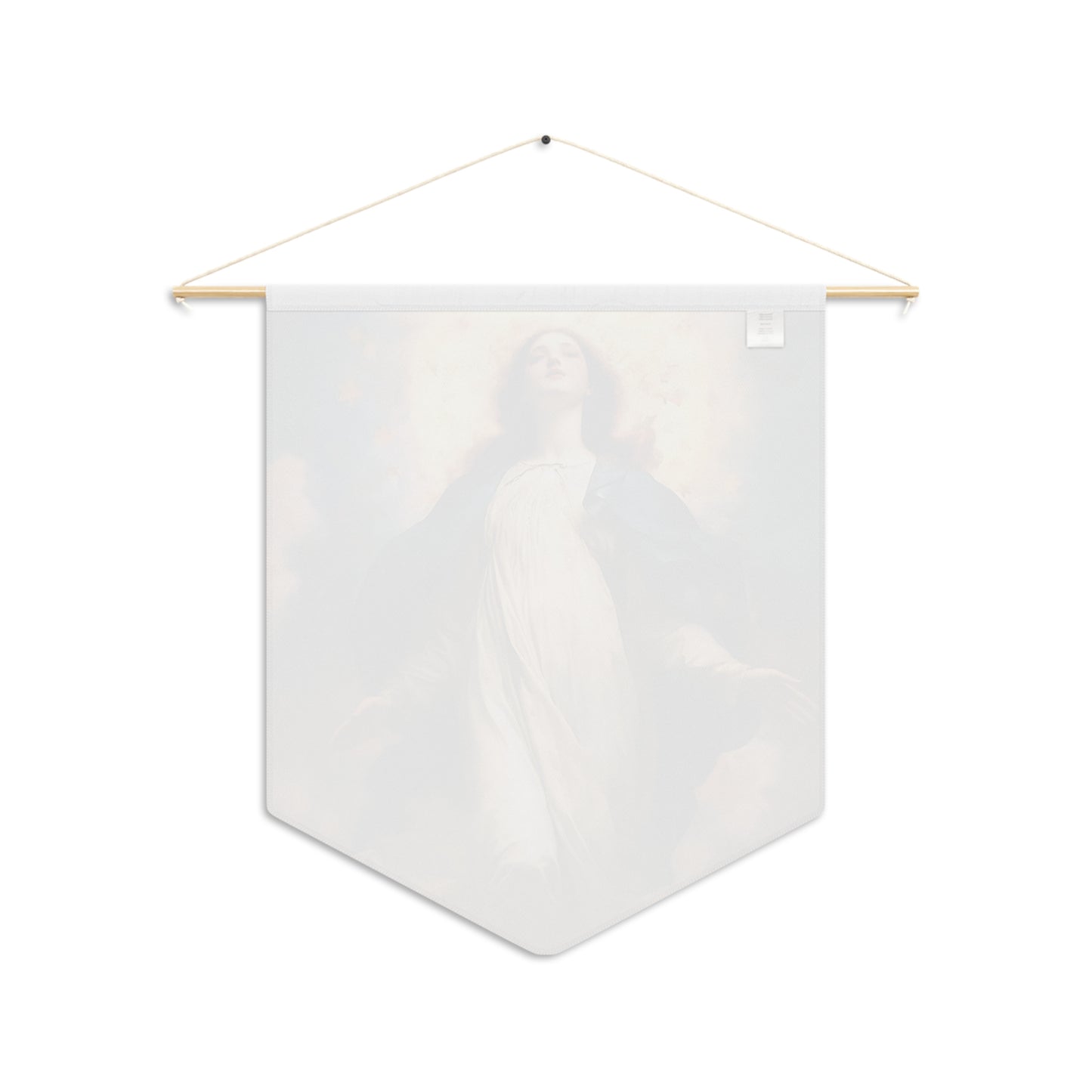 The Assumption of Mary Wall Banner / Wall Hanging / Pennant - Religious Art - Prayer room - Catholic Art - Large Print - 18" x 21"