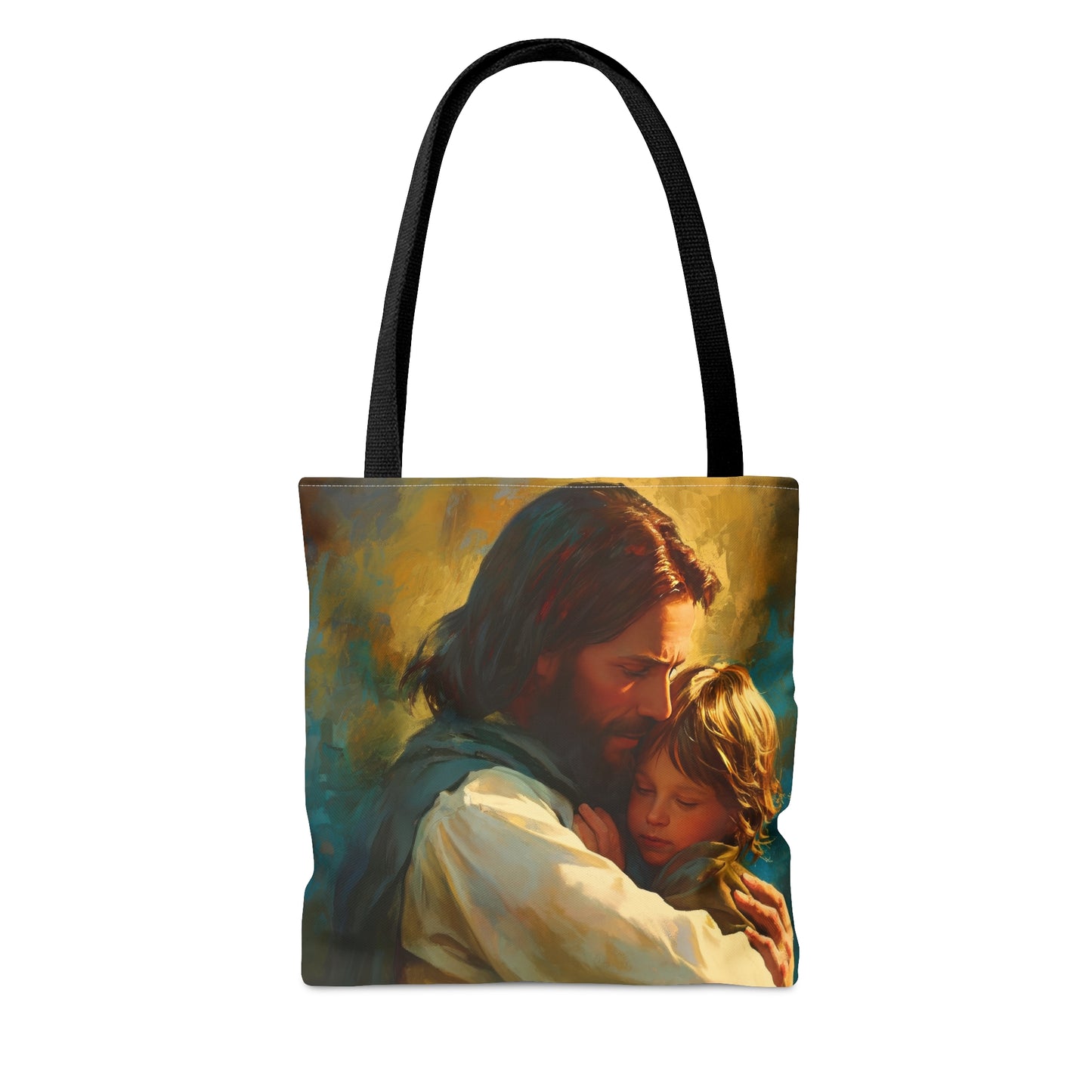 Christ's Compassionate Embrace Tote Bag - Large Medium Small Faith Art Bag - Catholic Faith Purse - Religious Carry All