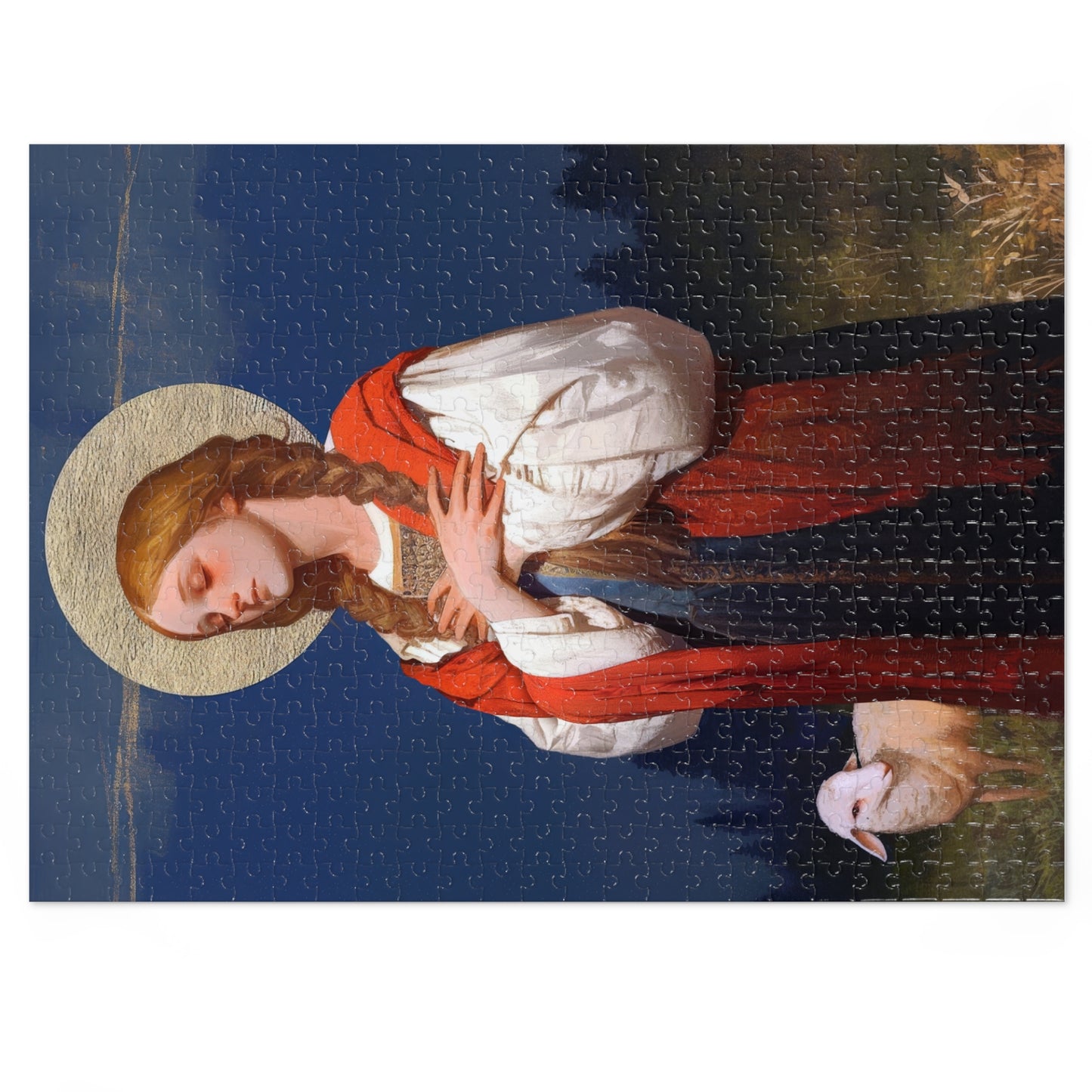 Saint Genevieve - Puzzle & Keepsake Tin - Religious Jigsaw Puzzle (30, 110, 252, 500,1000-Piece)