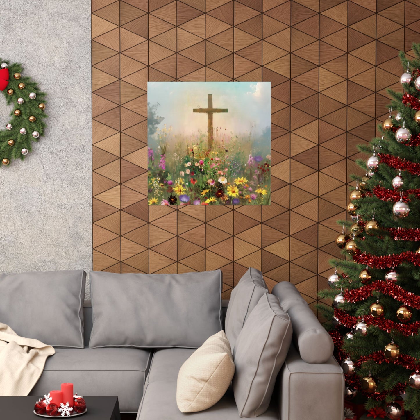 The Cross That Called the Earth to Life - Sanctified Souls Print - Multiple Sizes - Premium Matte Vertical Posters
