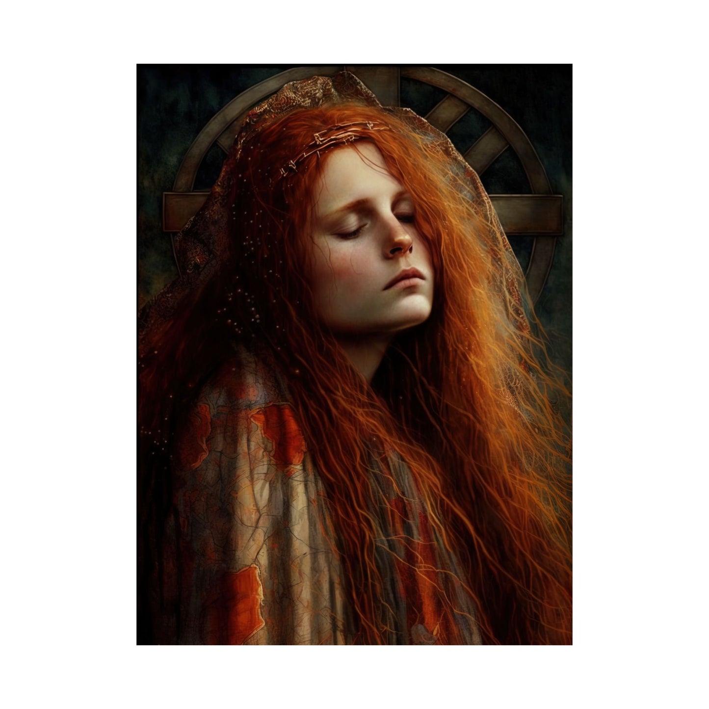 The Penitent Magdalene - Saint Mary Magdalene Print - Sanctified Souls Print - Multiple Sizes - Premium Matte Vertical Posters