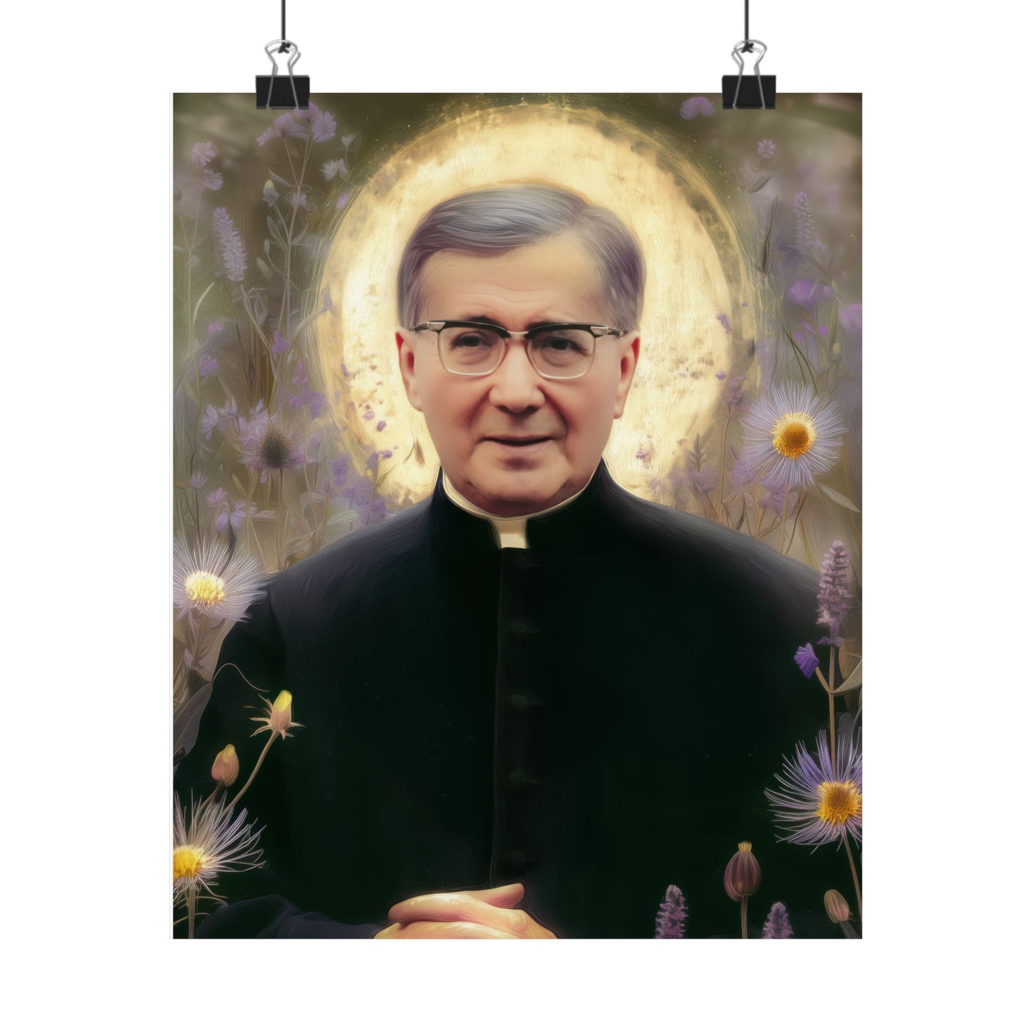 Saint Josemaría Escrivá - Sanctified Souls Print - Multiple Sizes - Premium Matte Vertical Posters