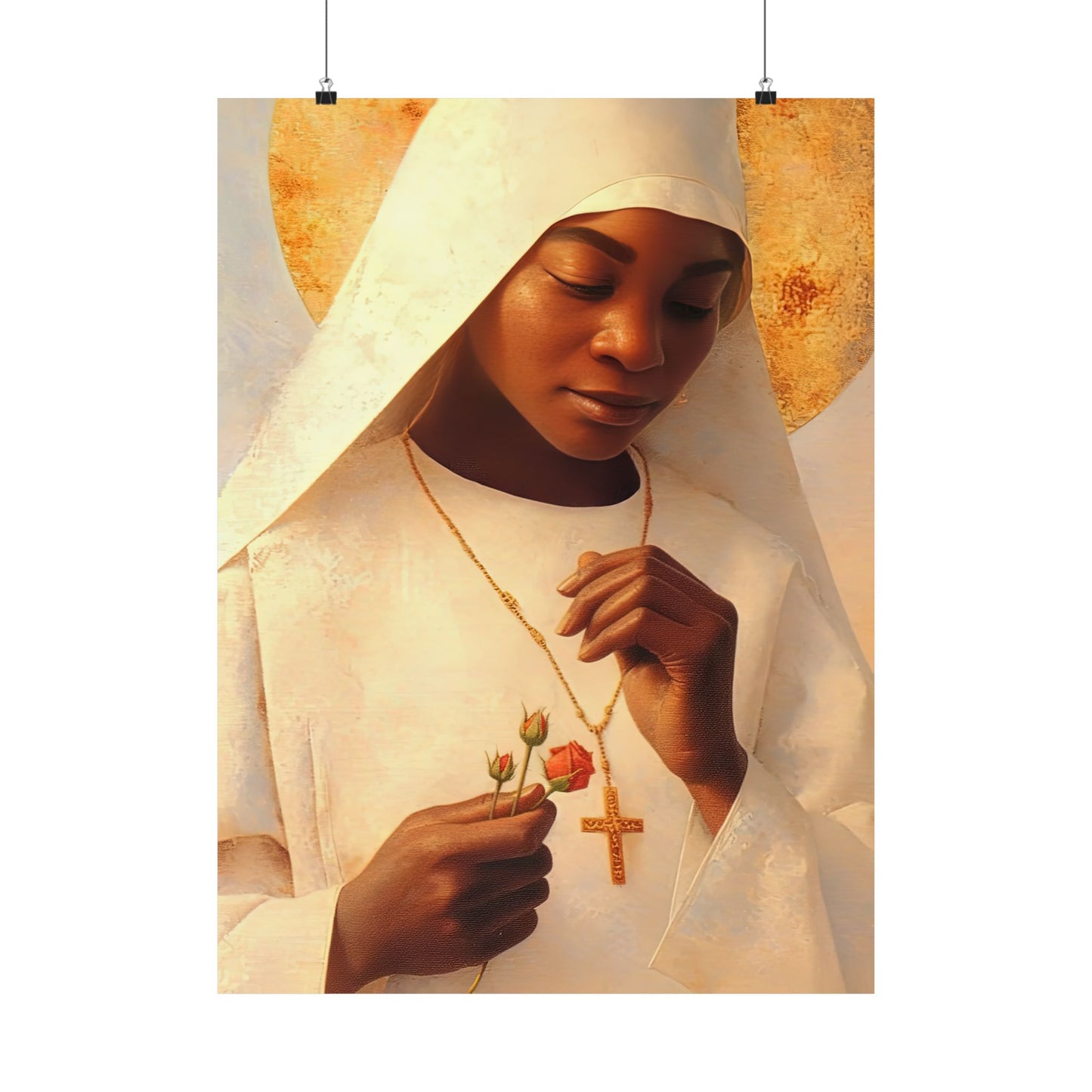 Blessed Marie-Clementine Anuarite Nengapeta - Sanctified Souls Print - Multiple Sizes - Premium Matte Vertical Posters
