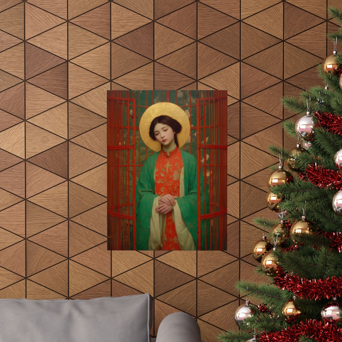 Saint Agnes Tsao Kou Ying  - Sanctified Souls Print - Multiple Sizes - Premium Posters - Catholic Art - Christian Home Decor Artwork