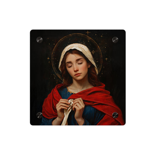 Mary Undoer of Knots - Mother Mary  - Untier of Knots - Marian Art - Wall Art Panel - Ready to Hang Acrylic Print - Saint Art - Catholic Art