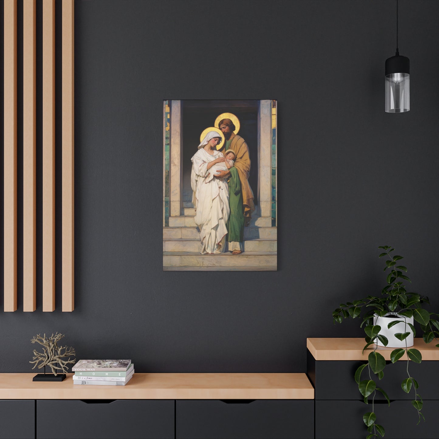The Feast of the Presentation of the Lord - Holy Family - Gallery Wrapped Canvas - Print - Religious Art for your Home - Catholic art print - prayer room art