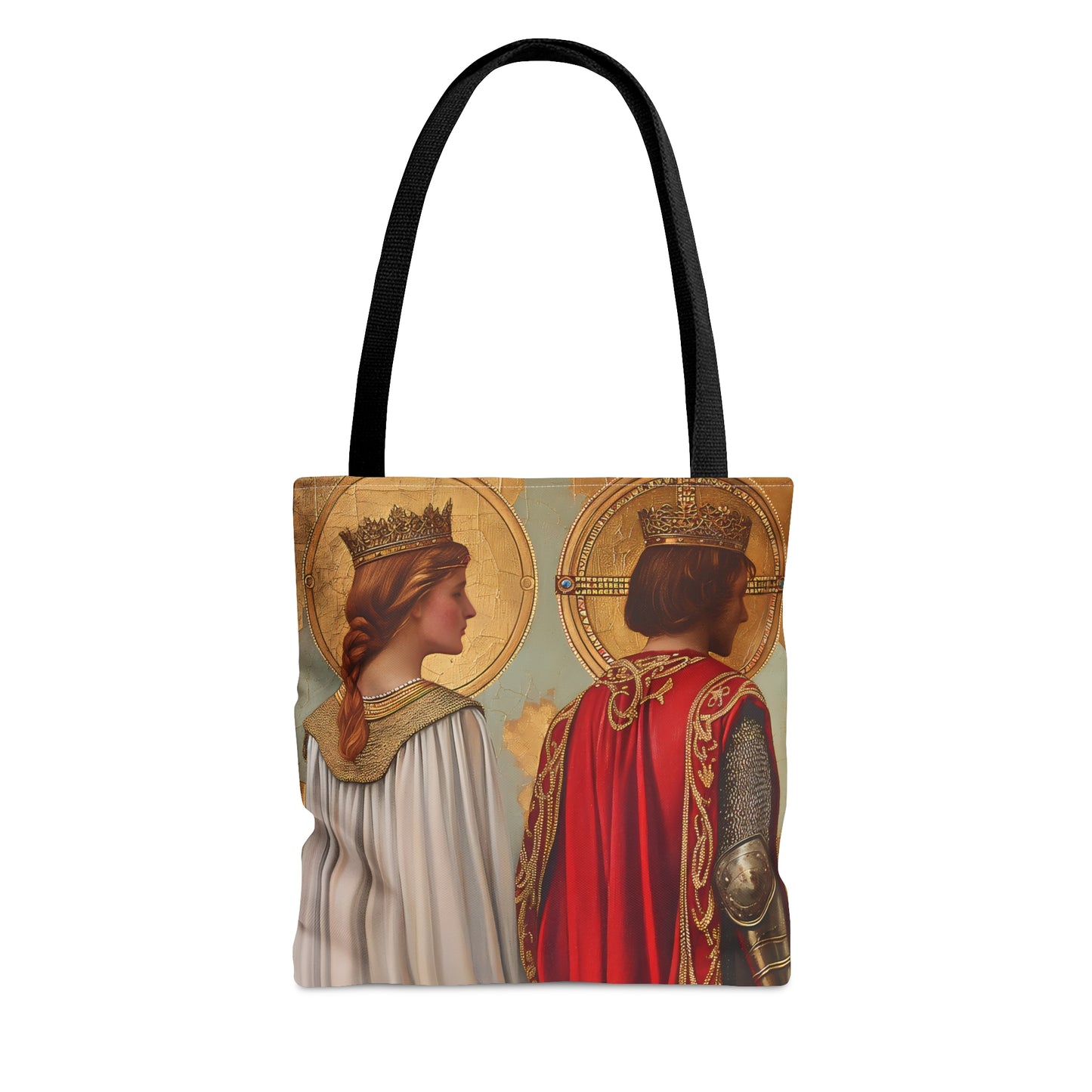 Saint Gwladys and Saint Gwynlly Tote Bag - Large Medium Small Faith Art Bag - Catholic Faith Purse - Religious Carry All Reusable Tote Bag