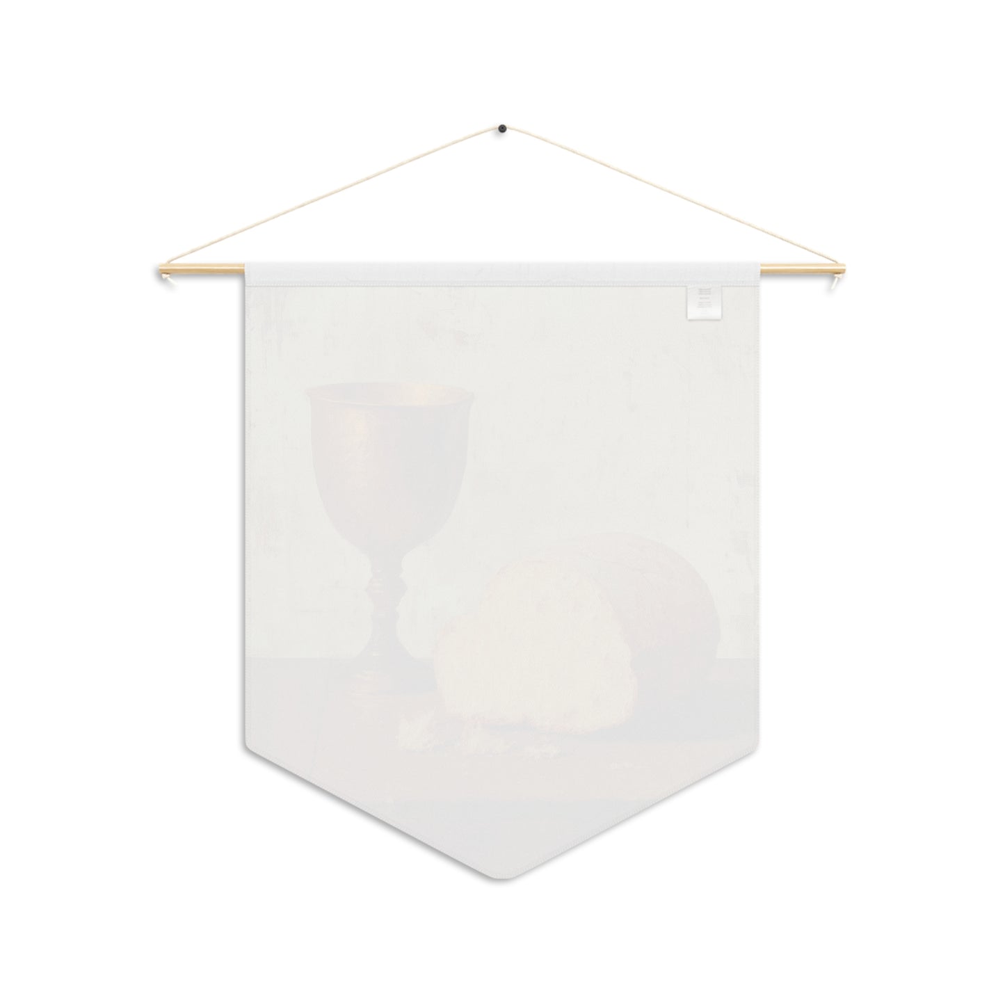 Cup of Sorrows, Bread of Life Pennant / Banner / Wall Hanging - Prayer room art - Catholic Home - 18" x 21"